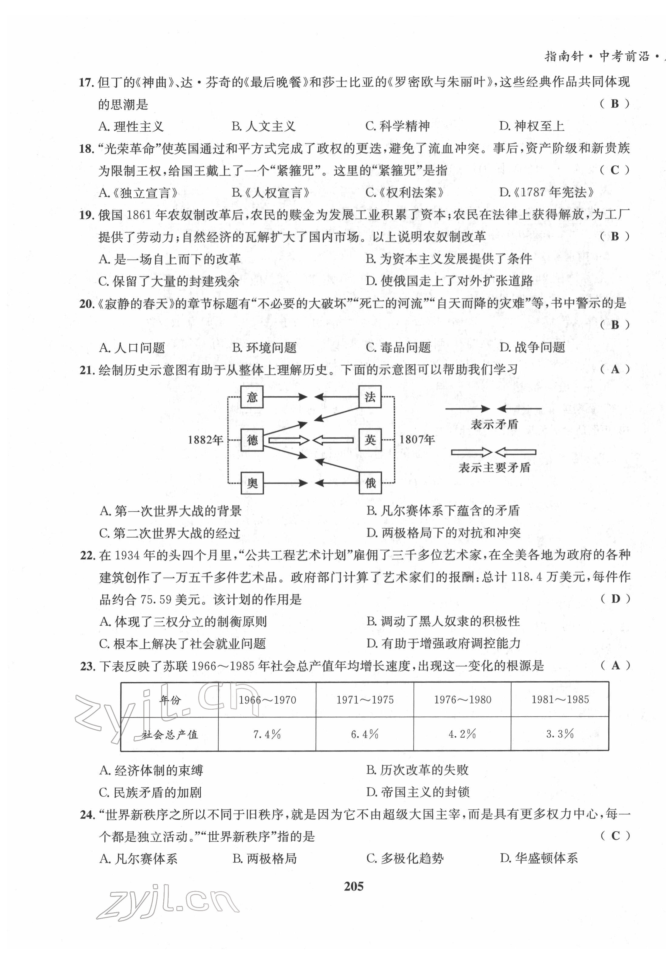 2022年指南針中考前沿歷史 第25頁(yè)