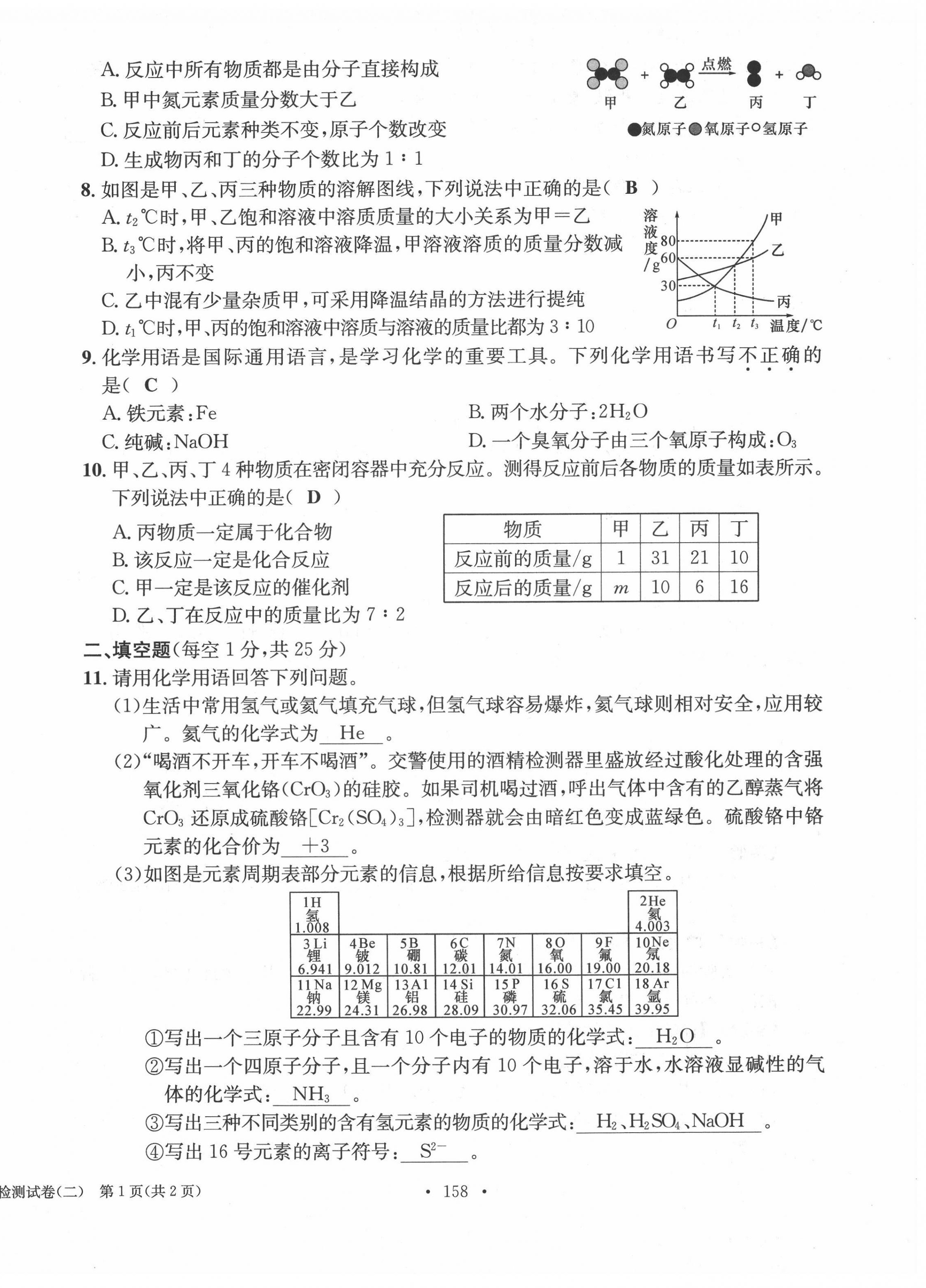 2022年中考总复习长江出版社化学 第6页