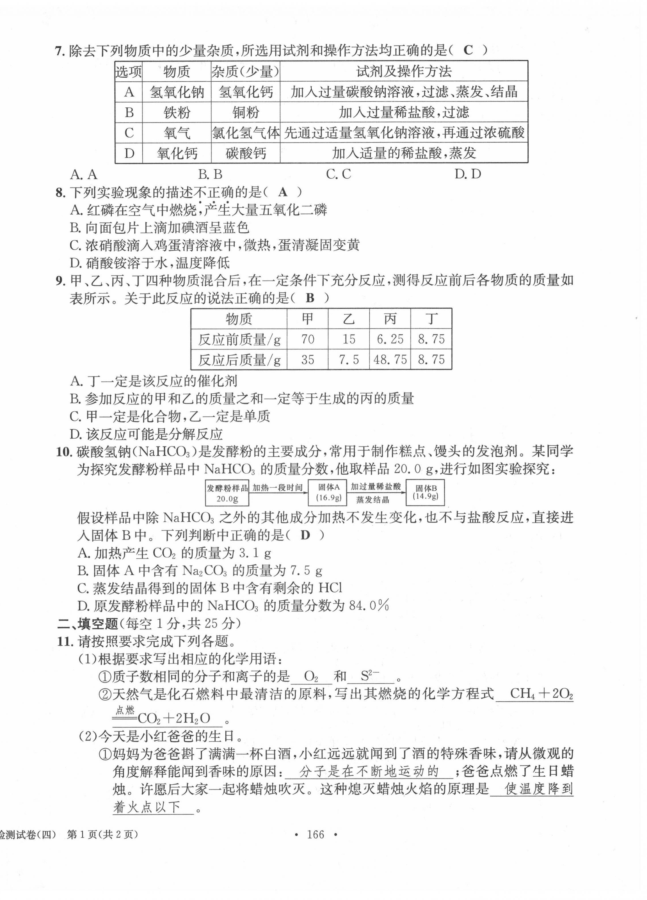 2022年中考总复习长江出版社化学 第14页