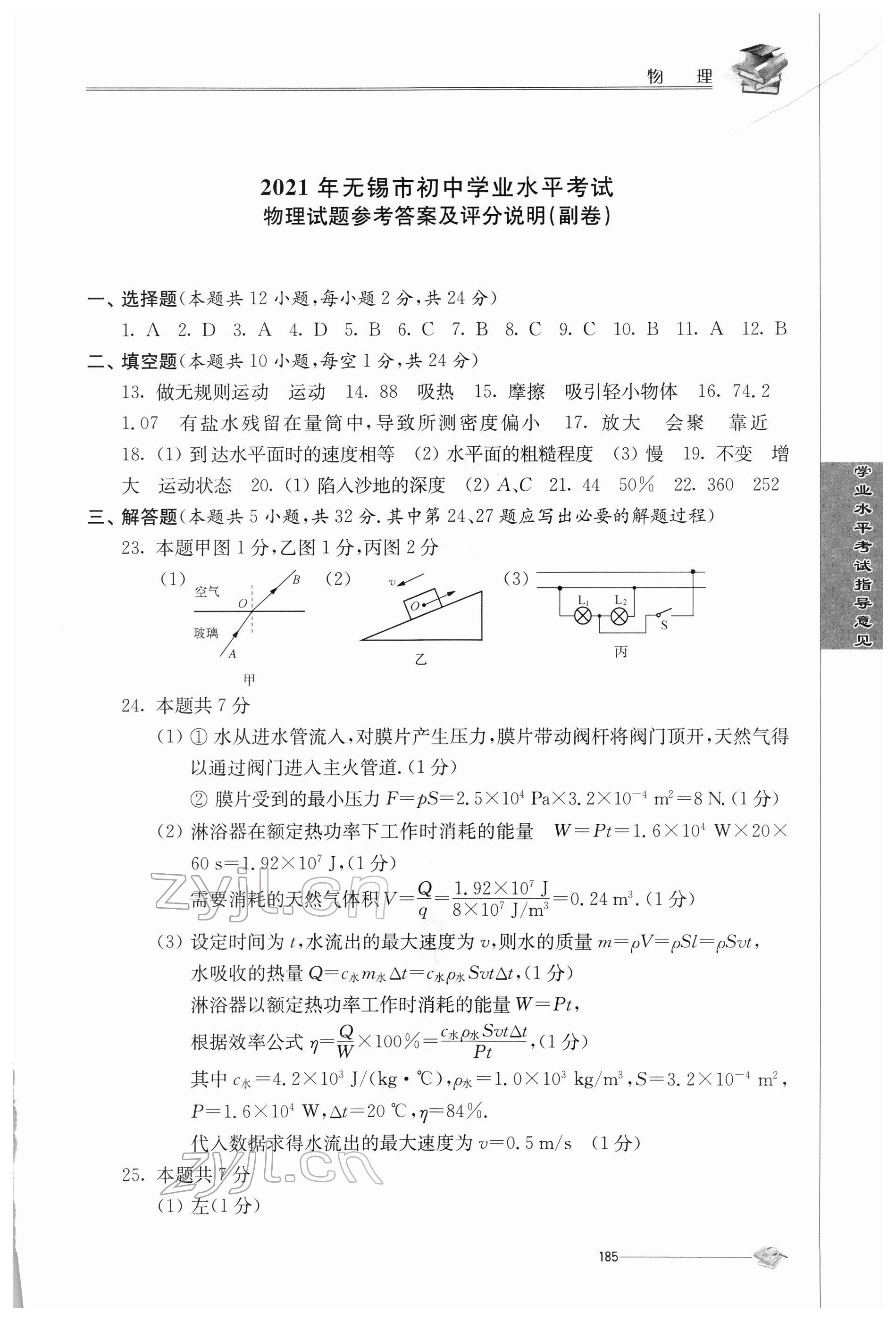 2022年初中復(fù)習(xí)與能力訓(xùn)練物理 第1頁(yè)