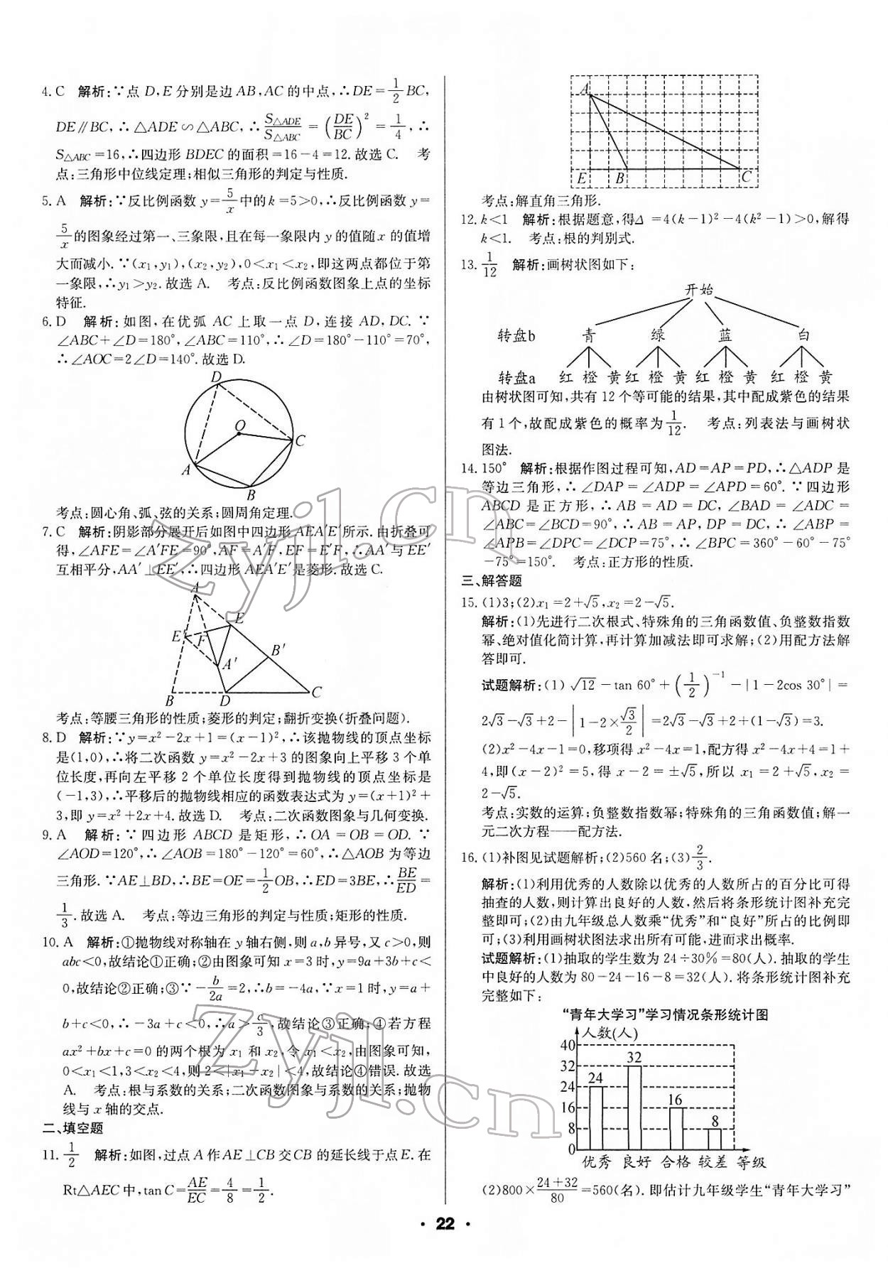 2022年成都中考真題精選數(shù)學(xué) 第22頁