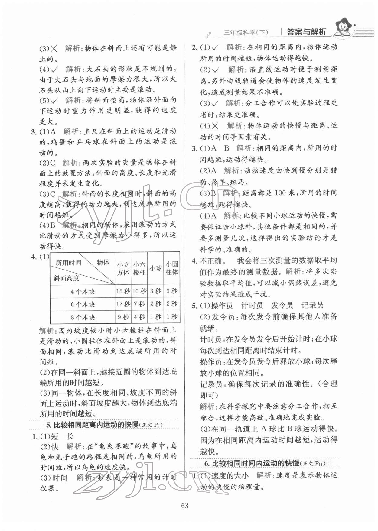 2022年教材全练三年级科学下册教科版 第3页