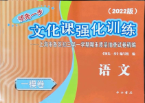 2022年文化课强化训练语文