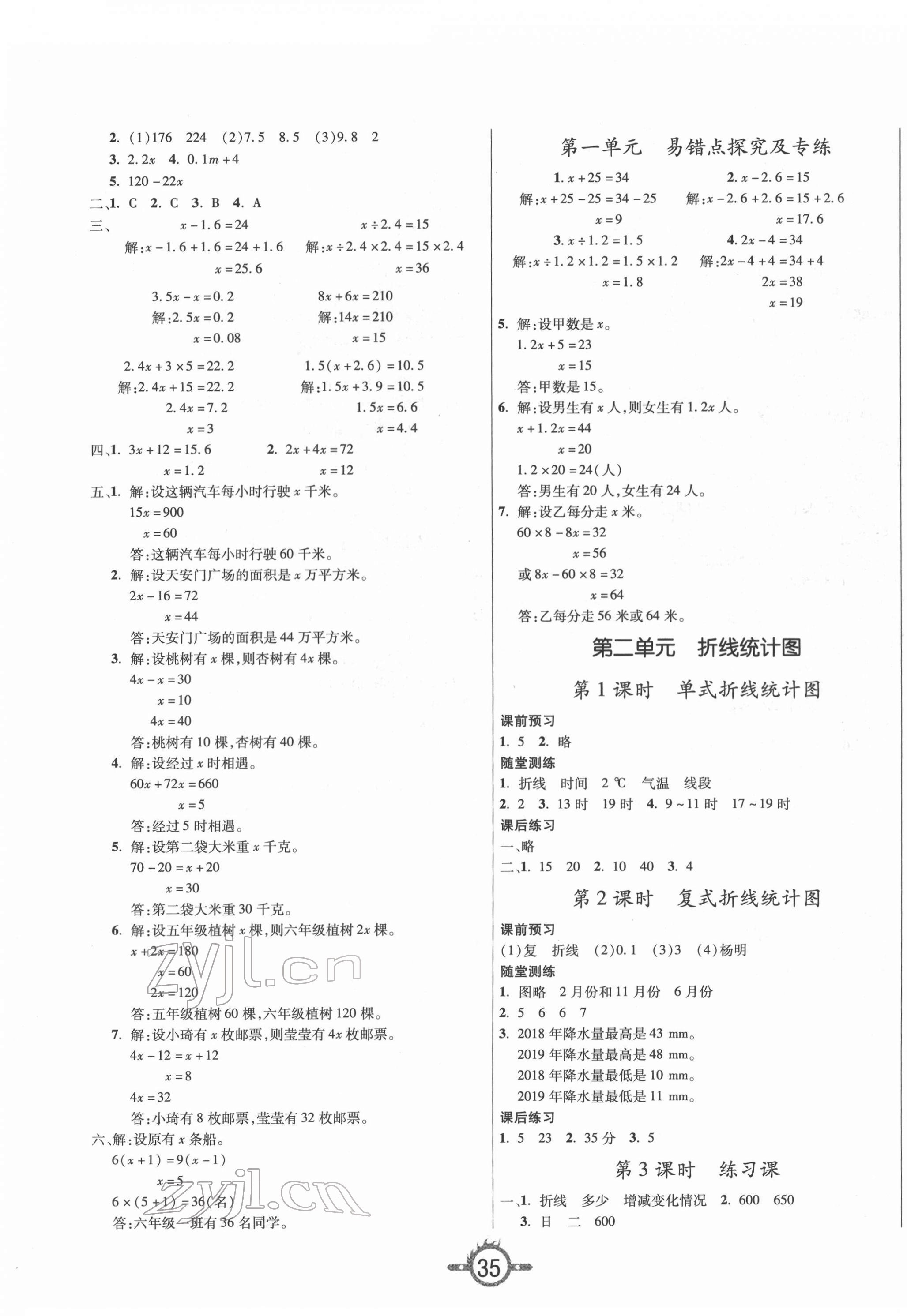 2022年創(chuàng)新課課練五年級(jí)數(shù)學(xué)下冊(cè)蘇教版 第3頁(yè)