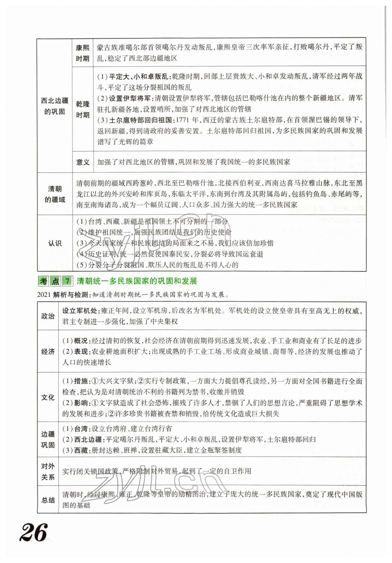 2022年藍卡中考試題解讀歷史河南專版 參考答案第49頁