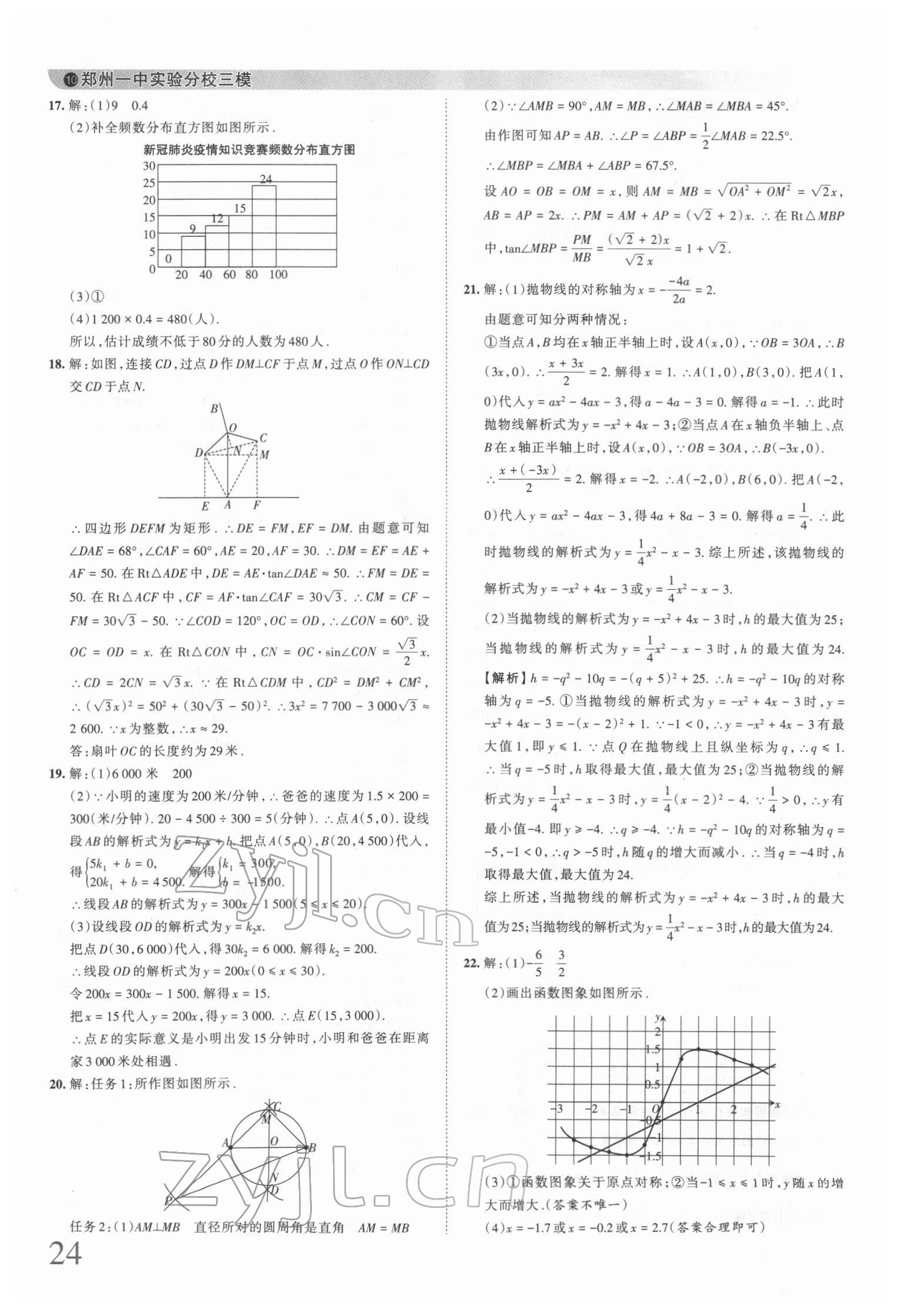 2022年王朝霞中考真题精编数学河南中考 第24页