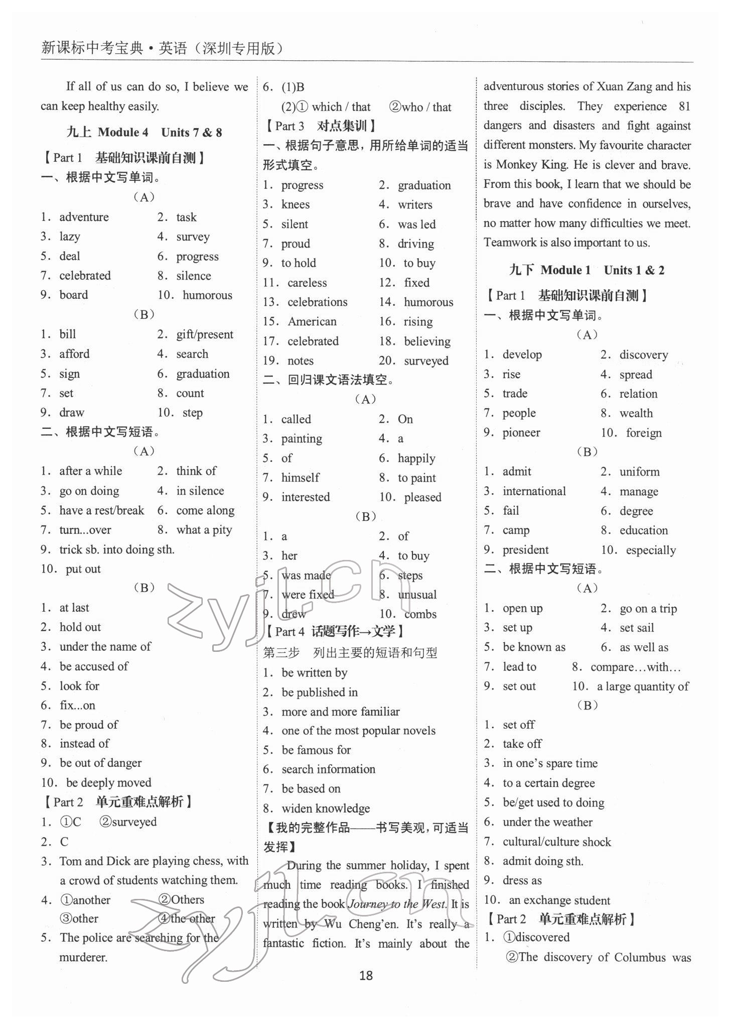 2022年新课标中考宝典英语深圳专版 第18页