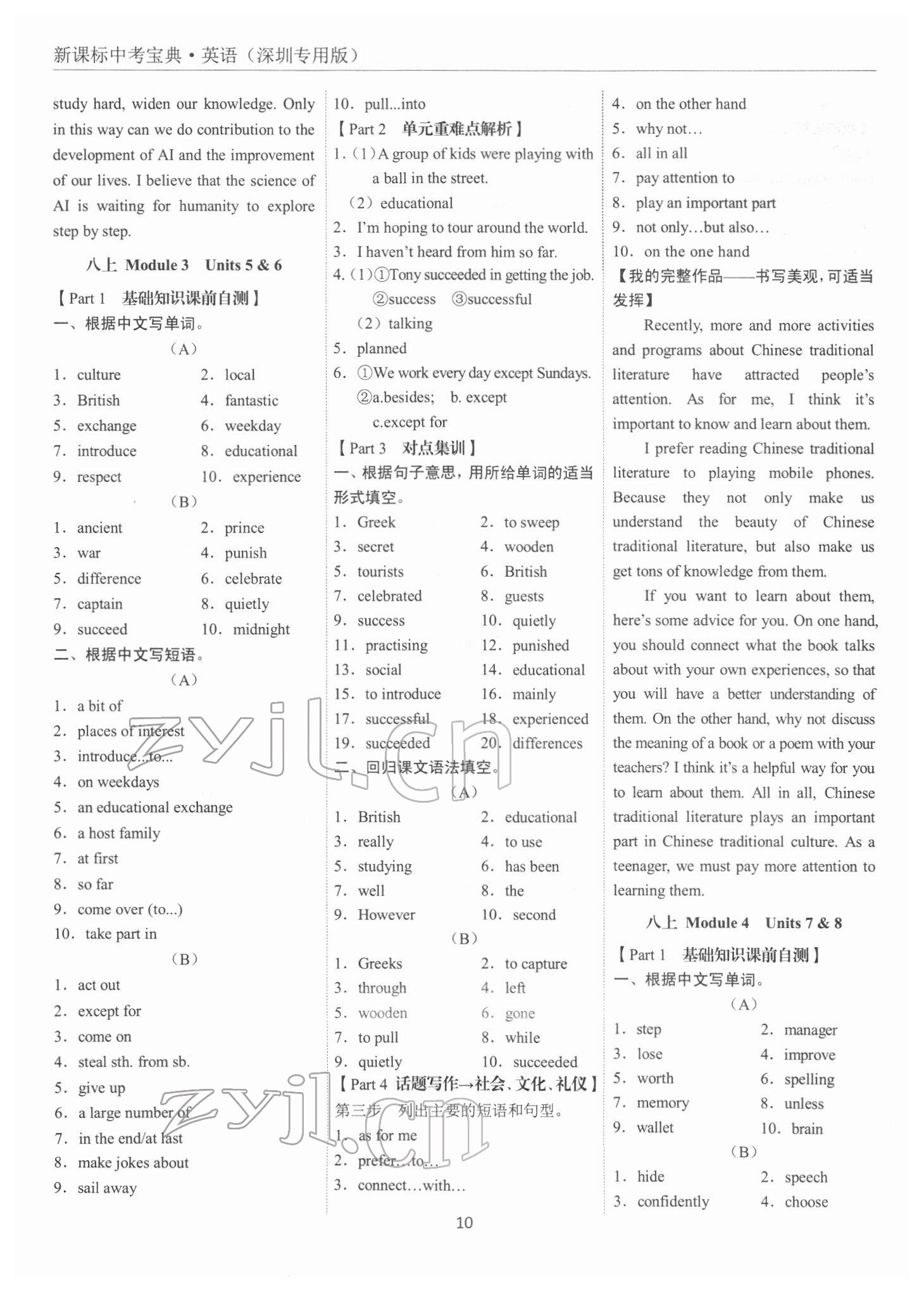 2022年新课标中考宝典英语深圳专版 第10页