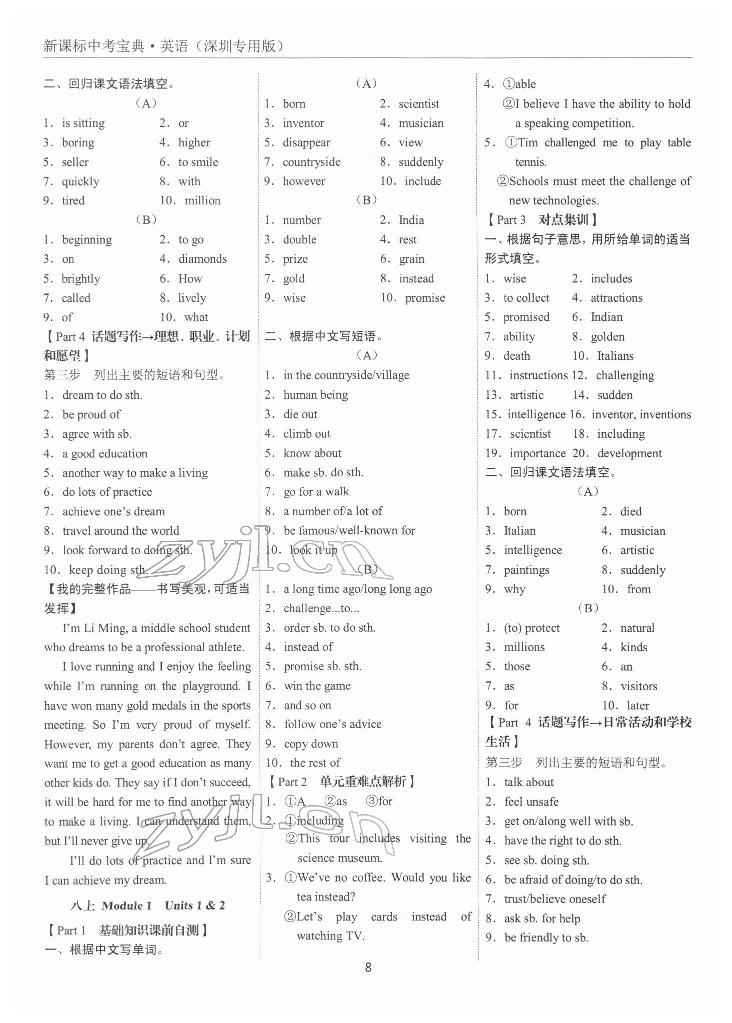 2022年新课标中考宝典英语深圳专版 第8页