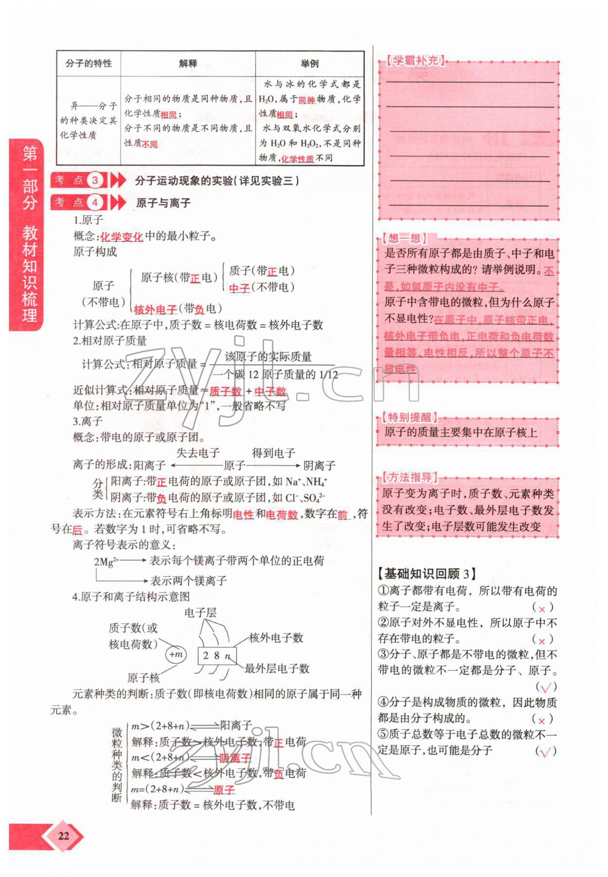 2022年新思路化學(xué)鄭州大學(xué)出版社河南專版 參考答案第40頁