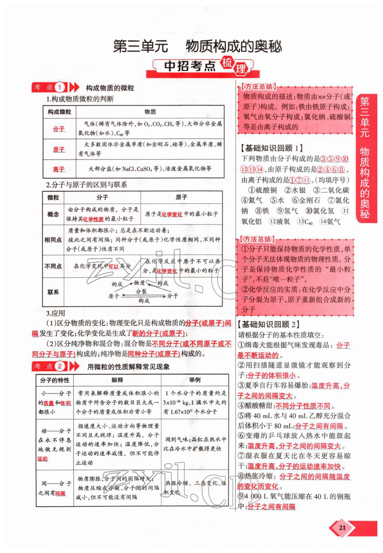 2022年新思路化學(xué)鄭州大學(xué)出版社河南專版 參考答案第38頁