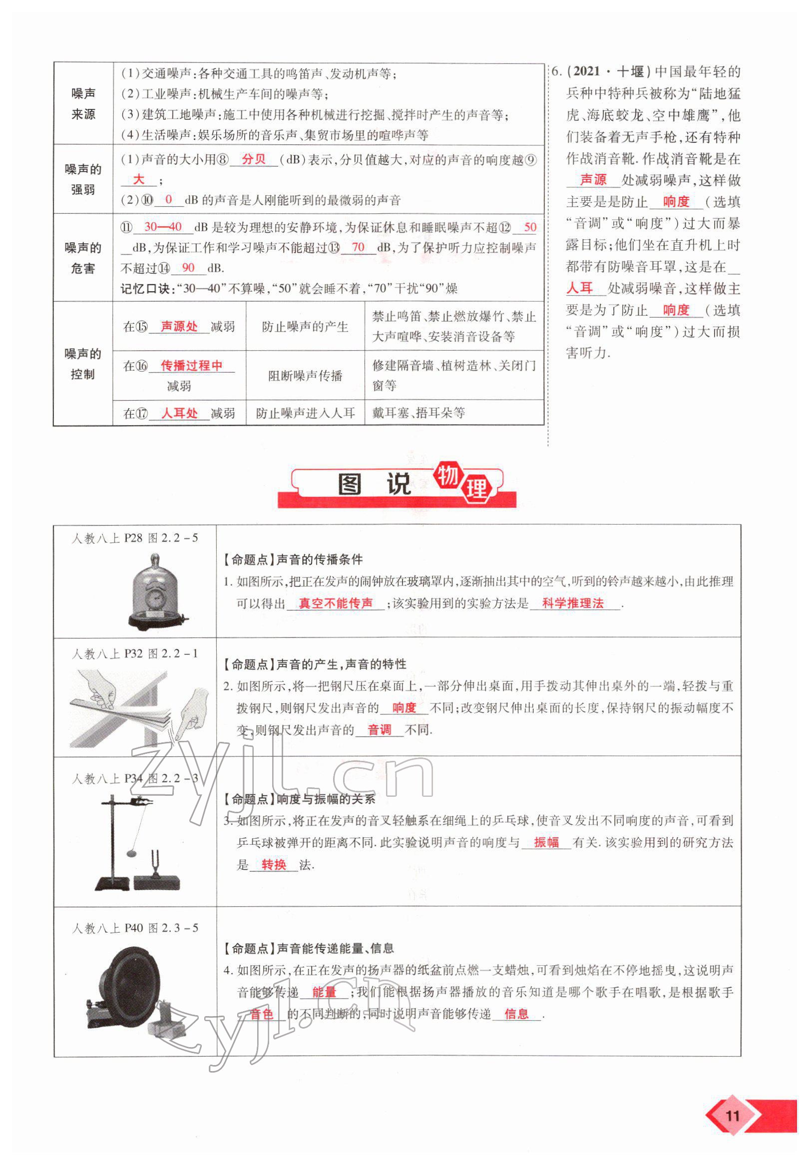 2022年新思路鄭州大學出版社物理中考河南專版 參考答案第18頁