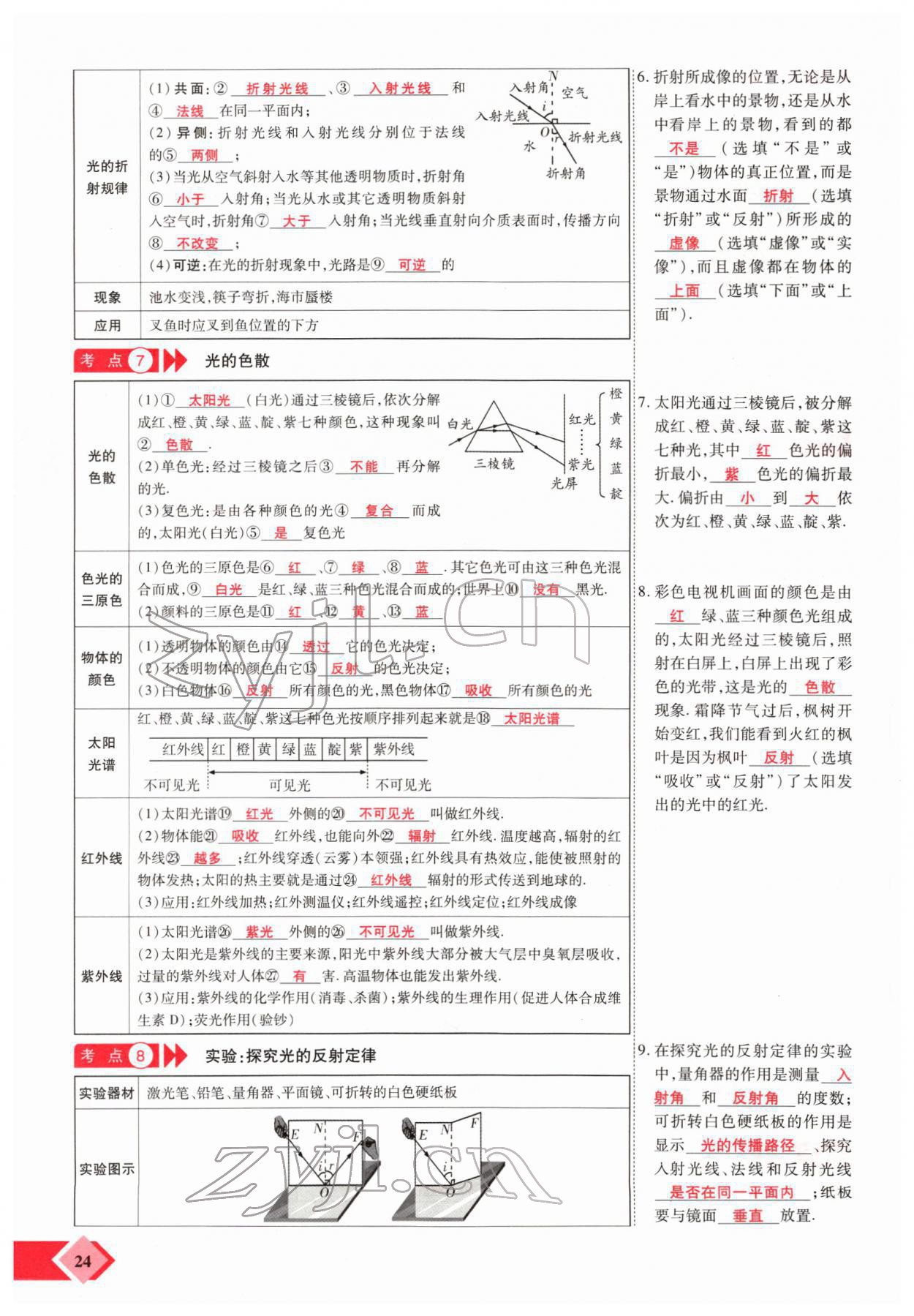 2022年新思路鄭州大學(xué)出版社物理中考河南專版 參考答案第44頁