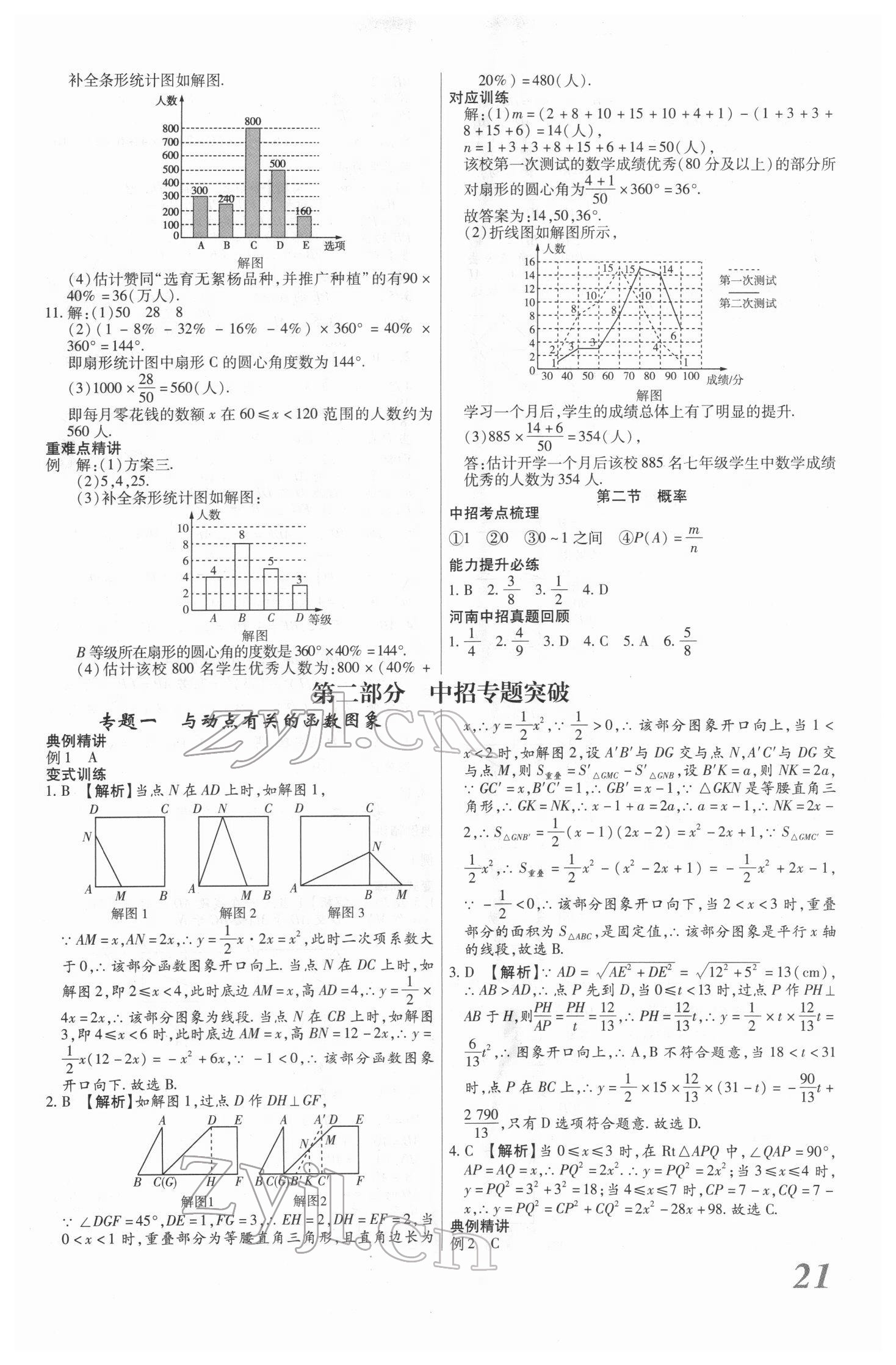 2022年新思路鄭州大學(xué)出版社數(shù)學(xué)河南專版 參考答案第20頁