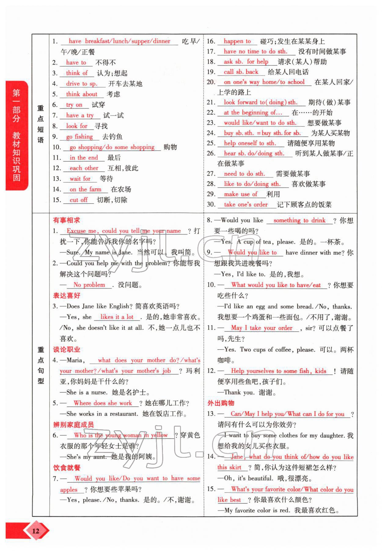 2022年新思路鄭州大學(xué)出版社英語課標(biāo)版河南專版 參考答案第19頁