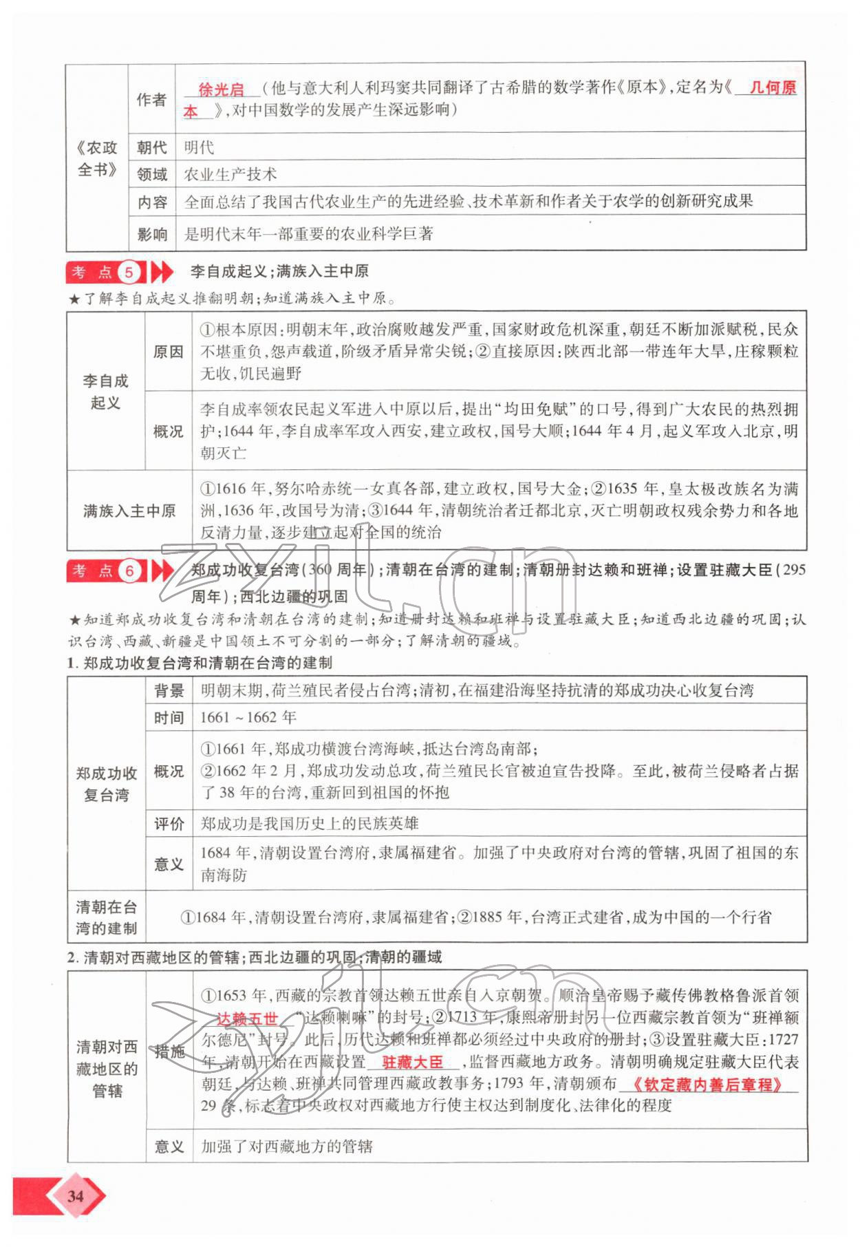 2022年新思路鄭州大學(xué)出版社歷史中考河南專版 參考答案第64頁(yè)