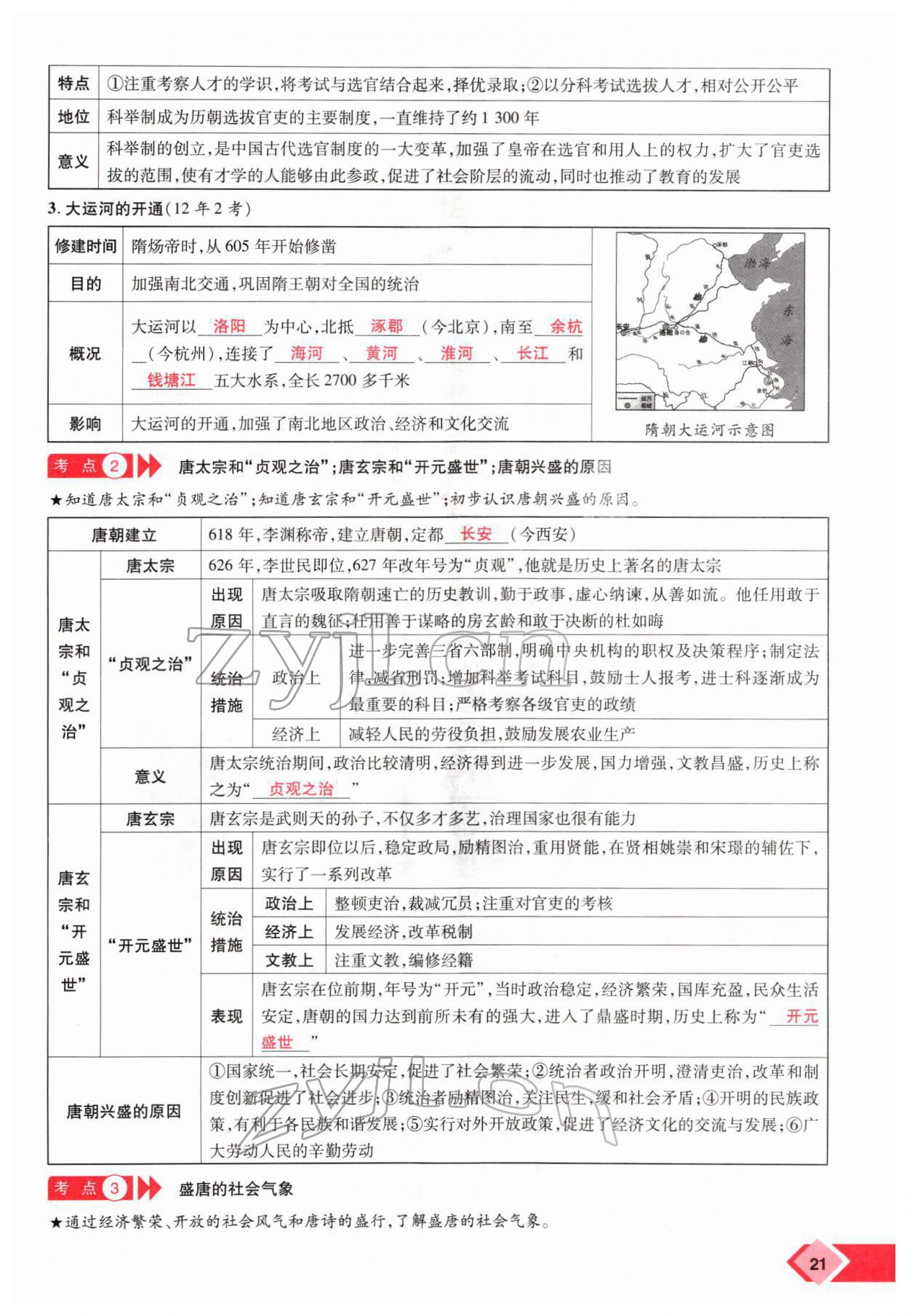 2022年新思路鄭州大學(xué)出版社歷史中考河南專版 參考答案第38頁(yè)