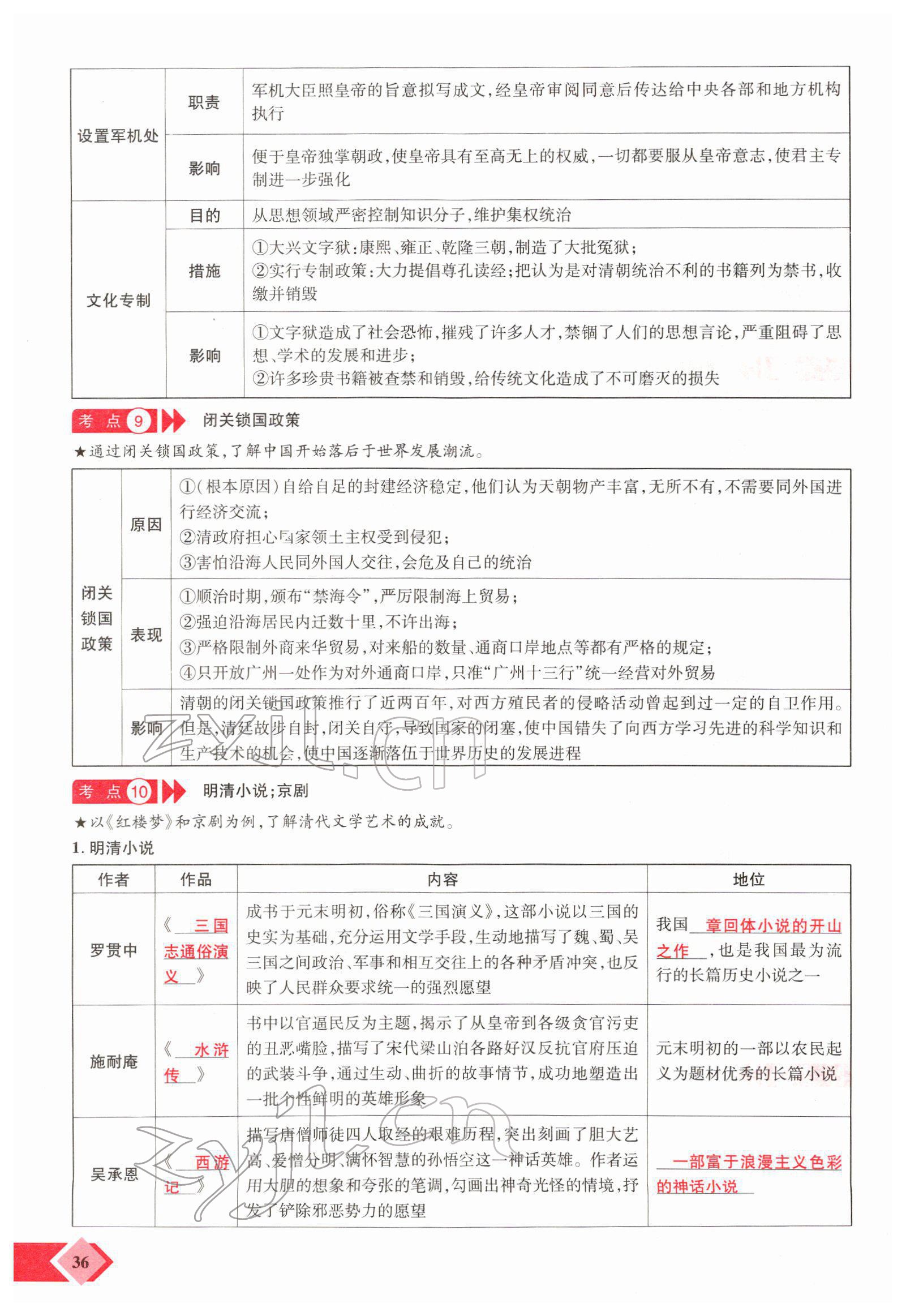 2022年新思路鄭州大學(xué)出版社歷史中考河南專版 參考答案第68頁(yè)