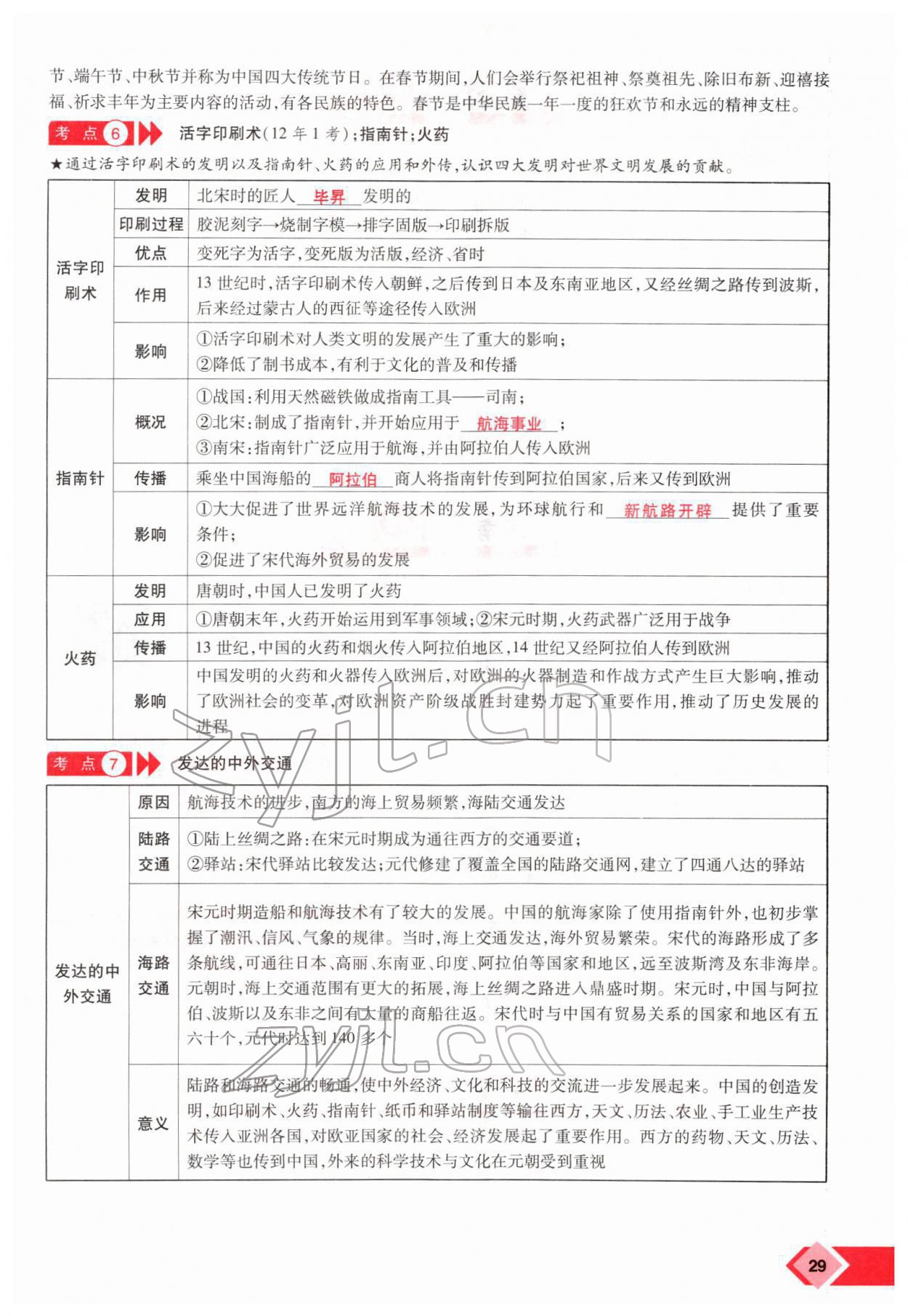 2022年新思路鄭州大學出版社歷史中考河南專版 參考答案第54頁