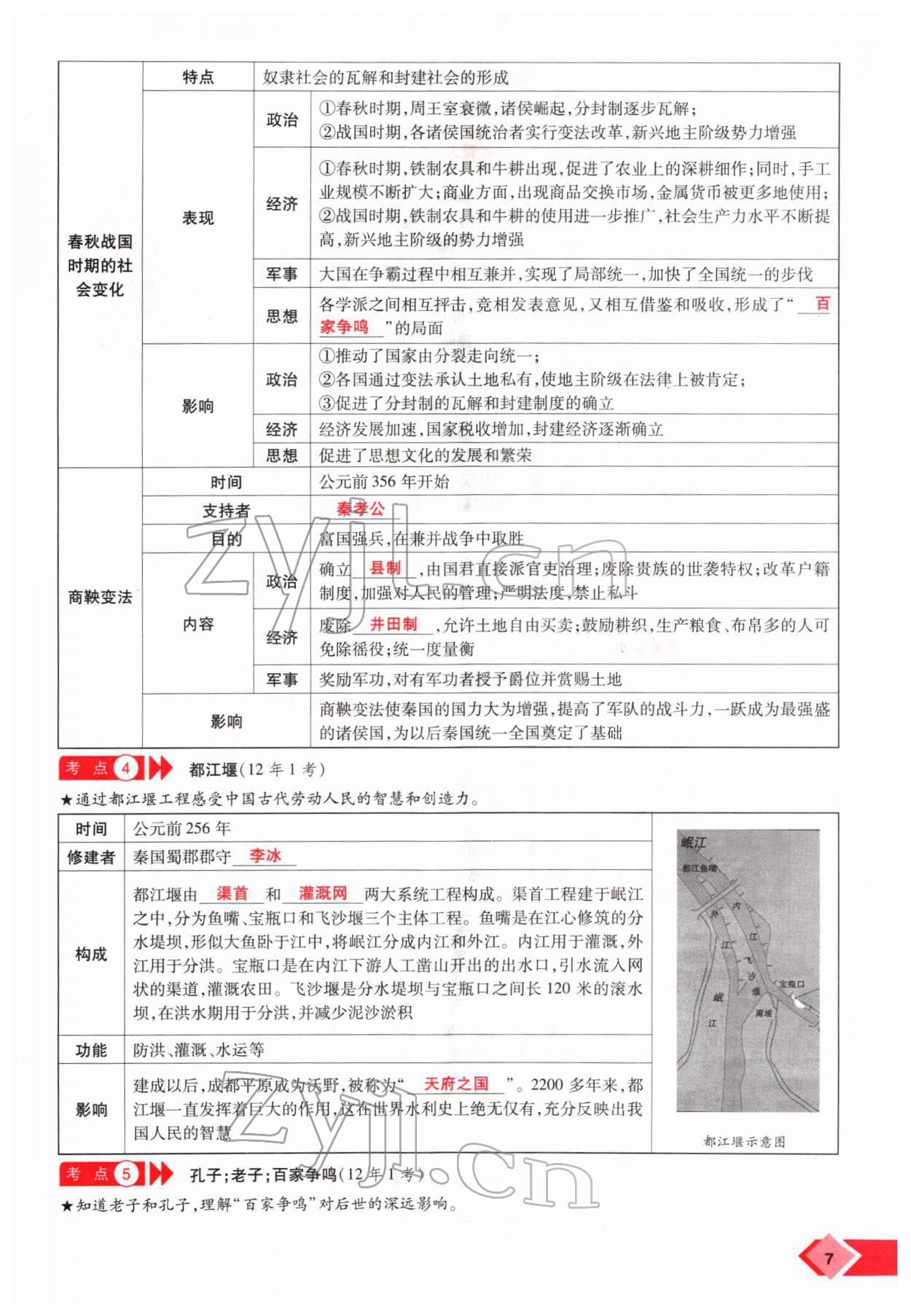 2022年新思路鄭州大學(xué)出版社歷史中考河南專版 參考答案第10頁