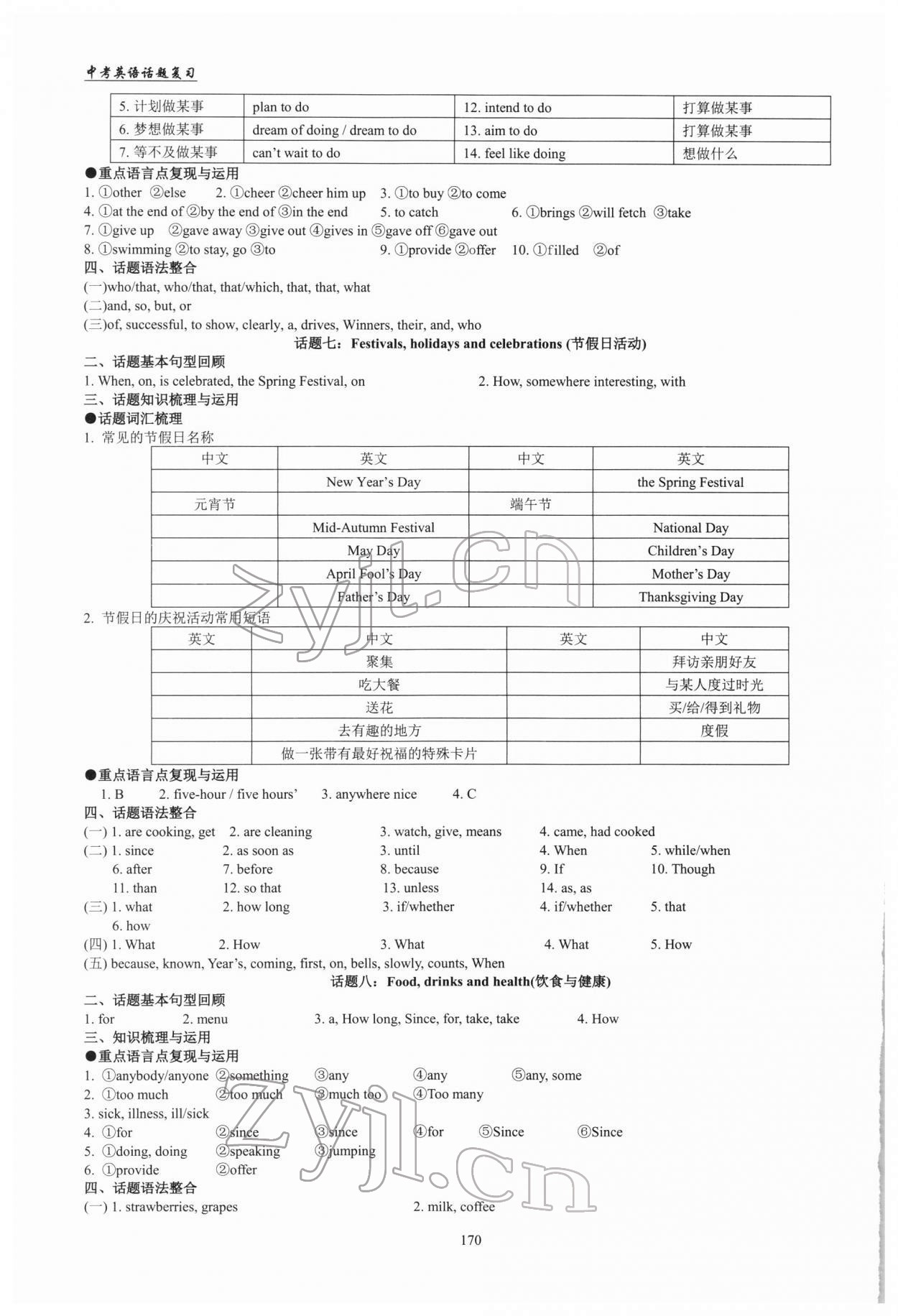 2022年五維英語中考話題復(fù)習(xí) 第4頁