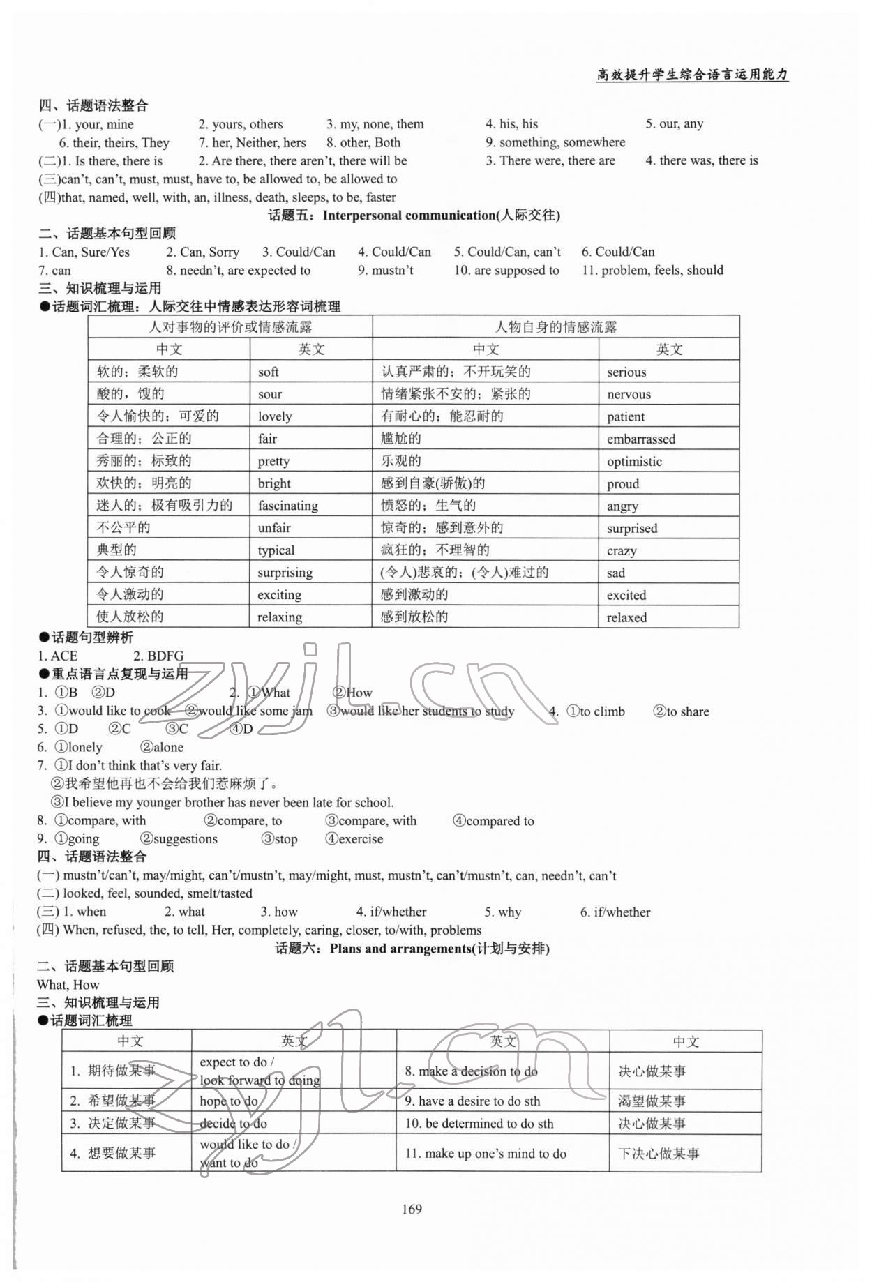 2022年五維英語中考話題復習 第3頁