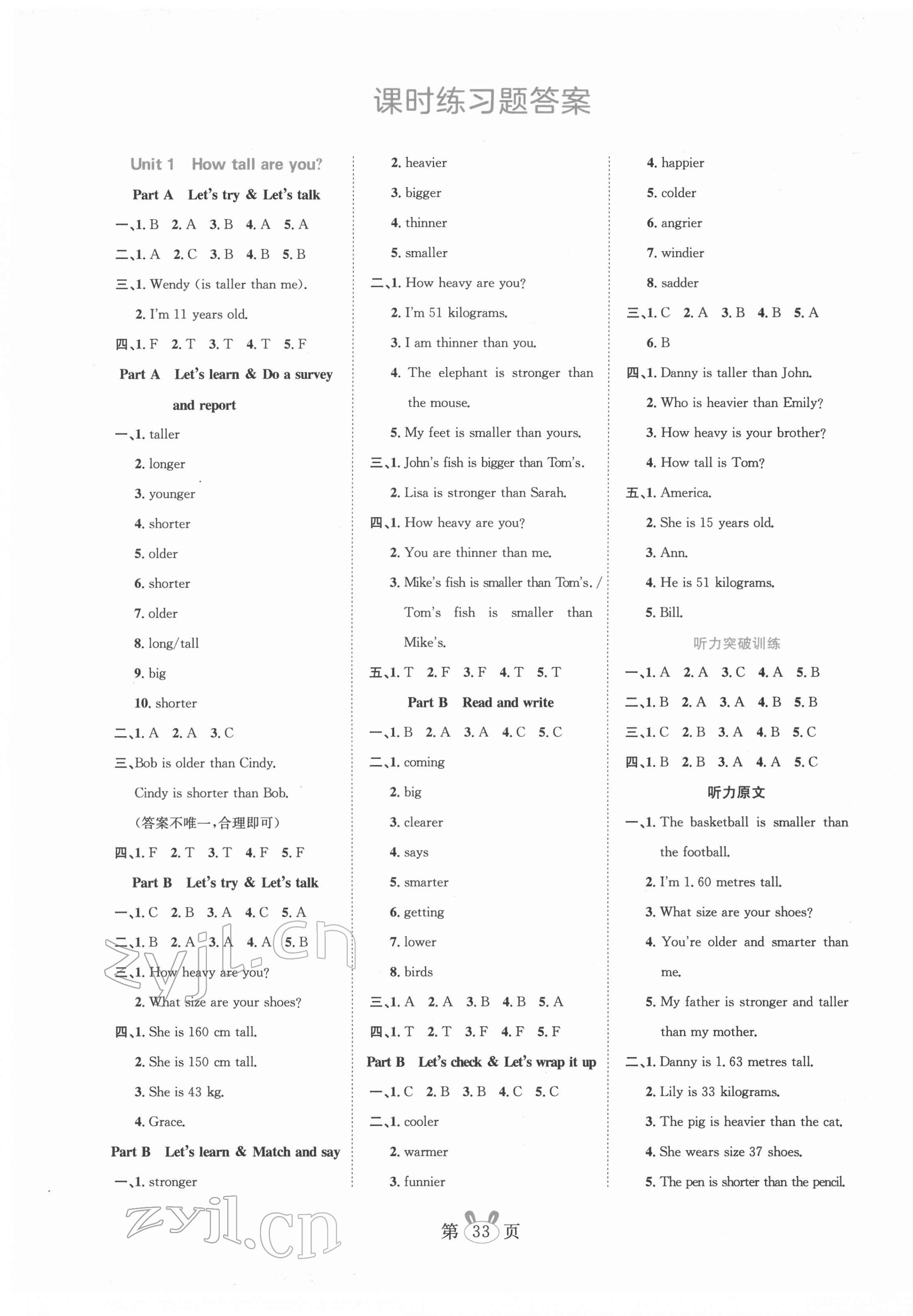 2022年訓(xùn)練達(dá)人六年級(jí)英語(yǔ)下冊(cè)人教版 參考答案第1頁(yè)