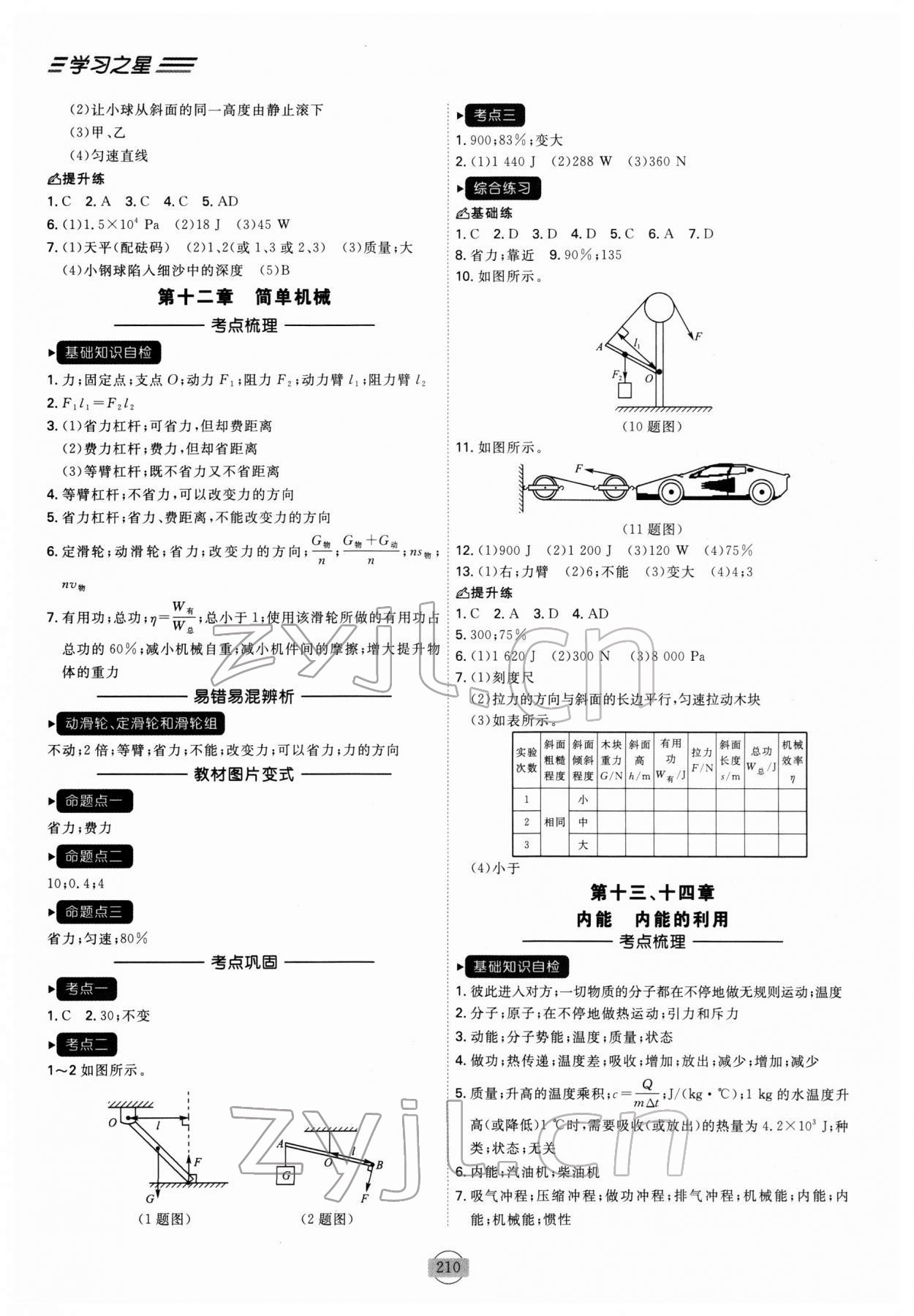 2022年領(lǐng)跑物理一輪總復(fù)習(xí)大連中考 參考答案第8頁