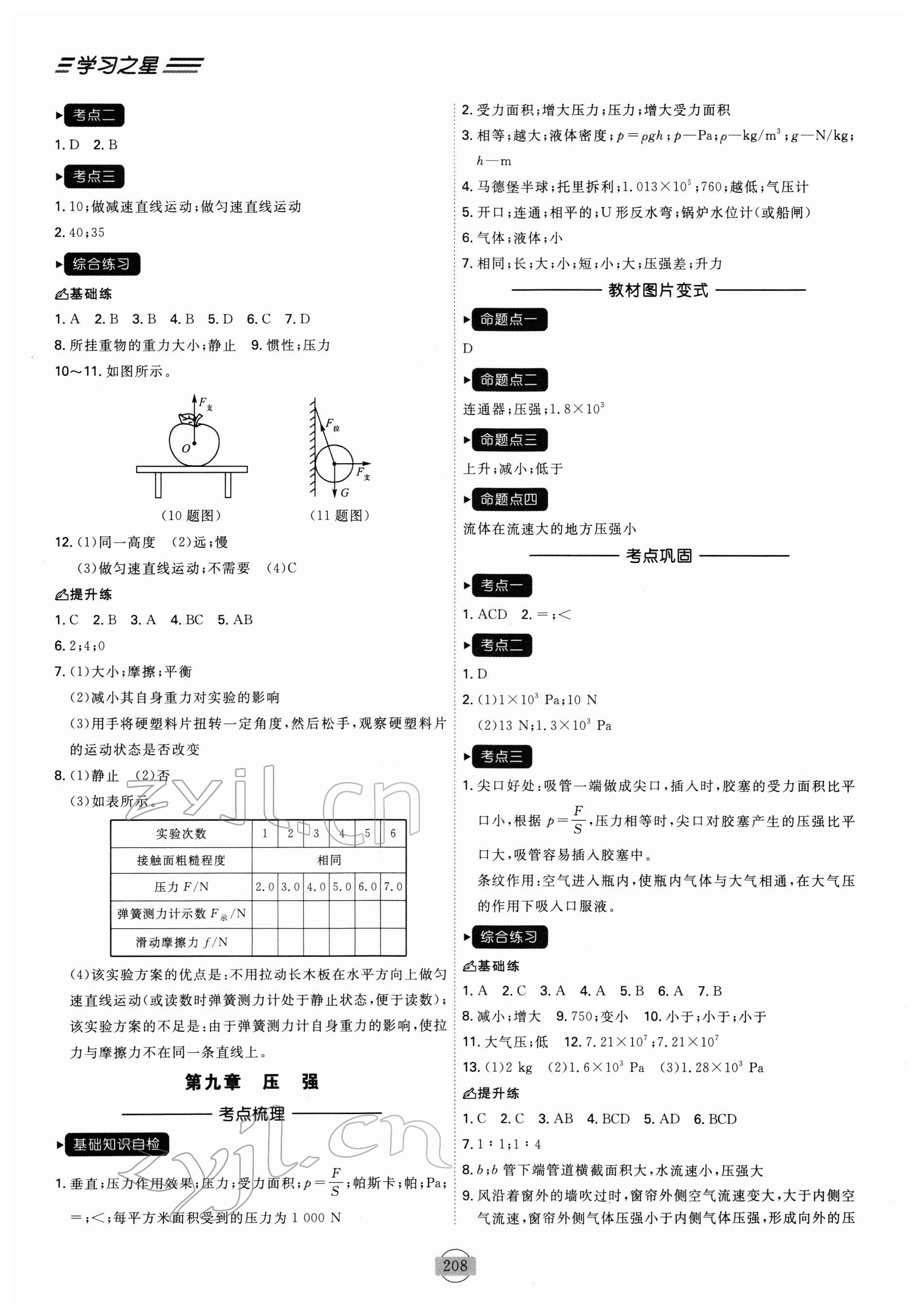 2022年領(lǐng)跑物理一輪總復(fù)習(xí)大連中考 參考答案第6頁(yè)