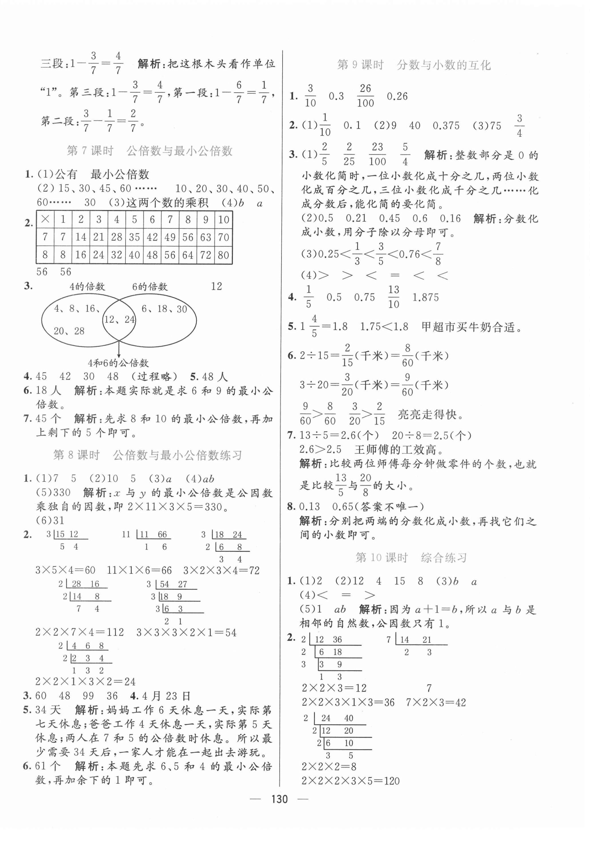 2022年亮點激活提優(yōu)天天練五年級數(shù)學(xué)下冊青島版 第6頁