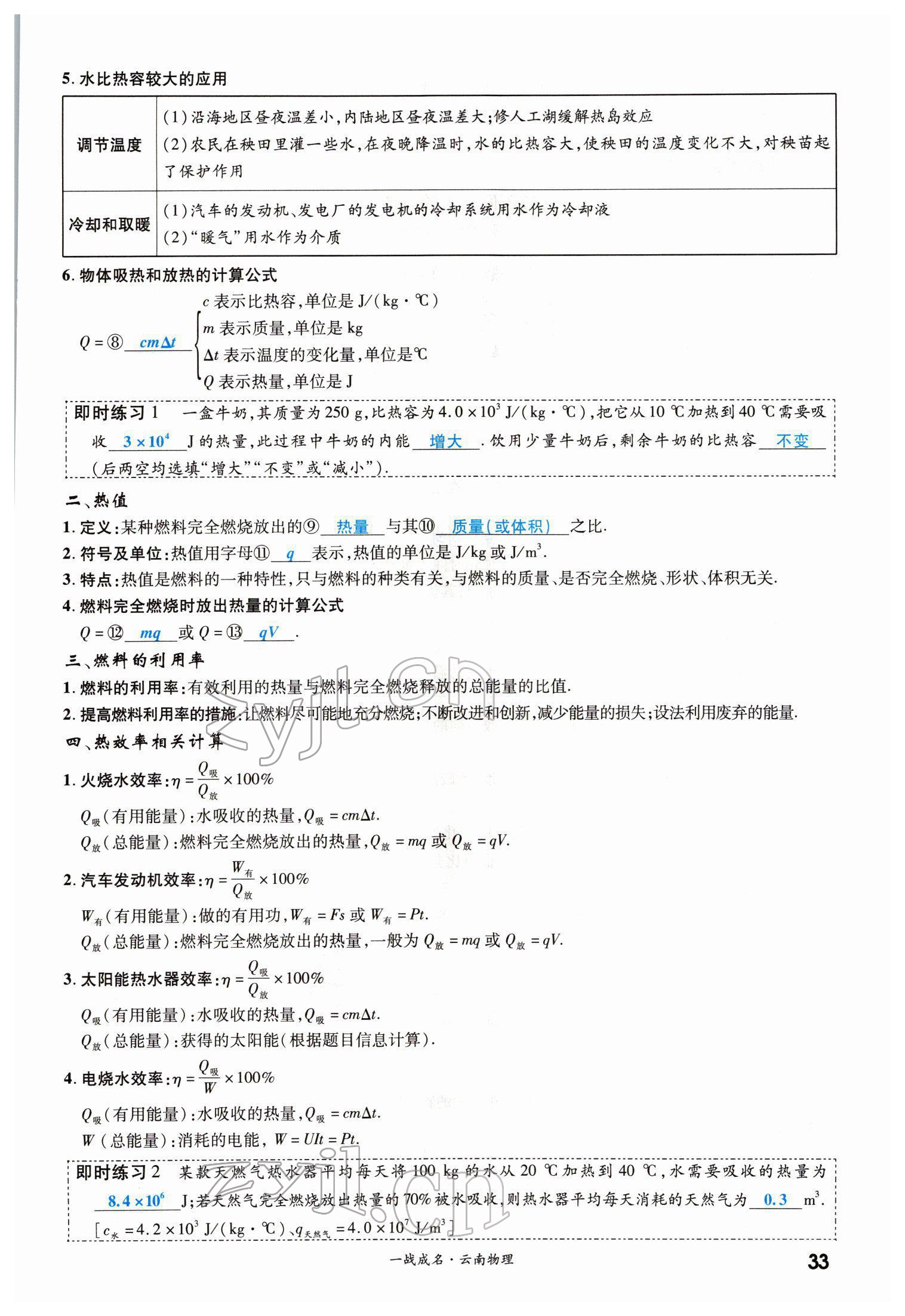 2022年一戰(zhàn)成名考前新方案物理云南中考 第33頁