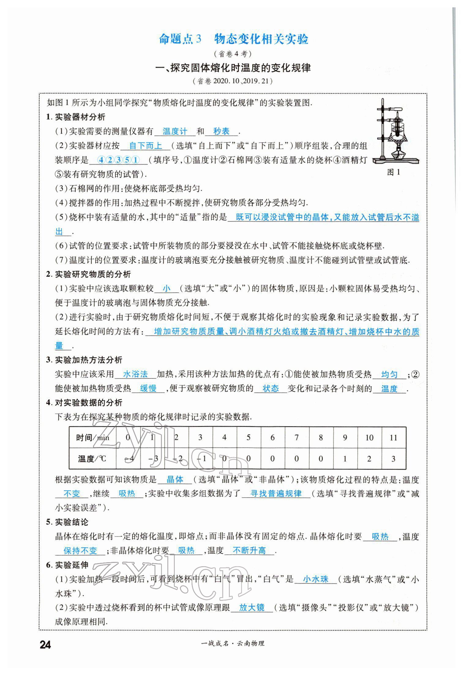 2022年一戰(zhàn)成名考前新方案物理云南中考 第24頁