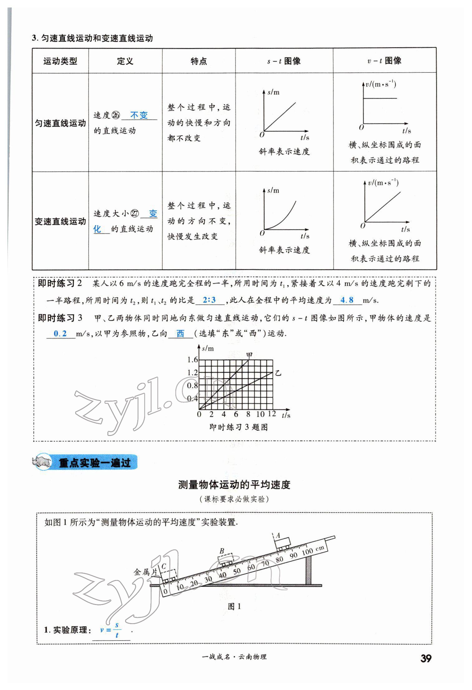 2022年一战成名考前新方案物理云南中考 第39页