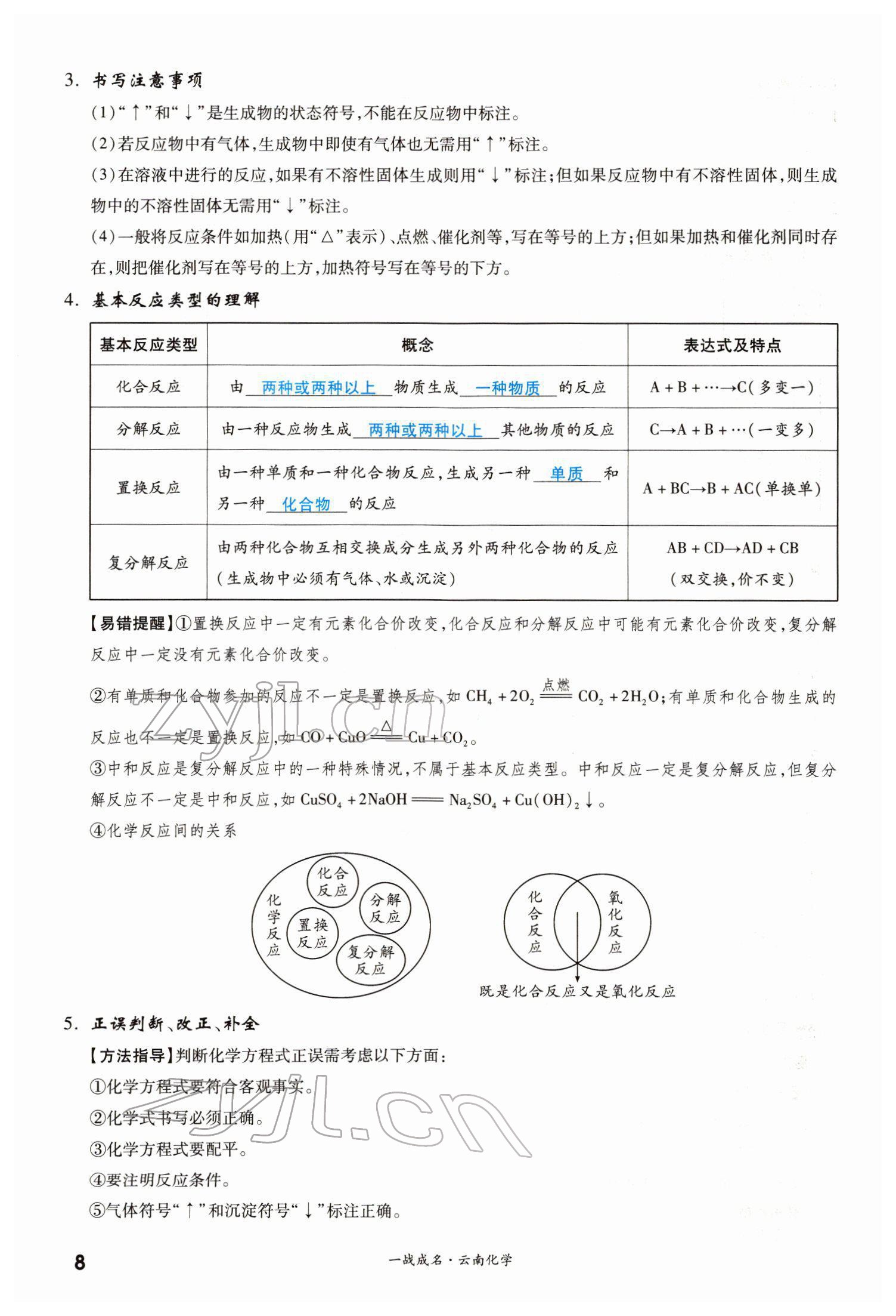 2022年一戰(zhàn)成名考前新方案化學(xué)云南專版 第8頁(yè)