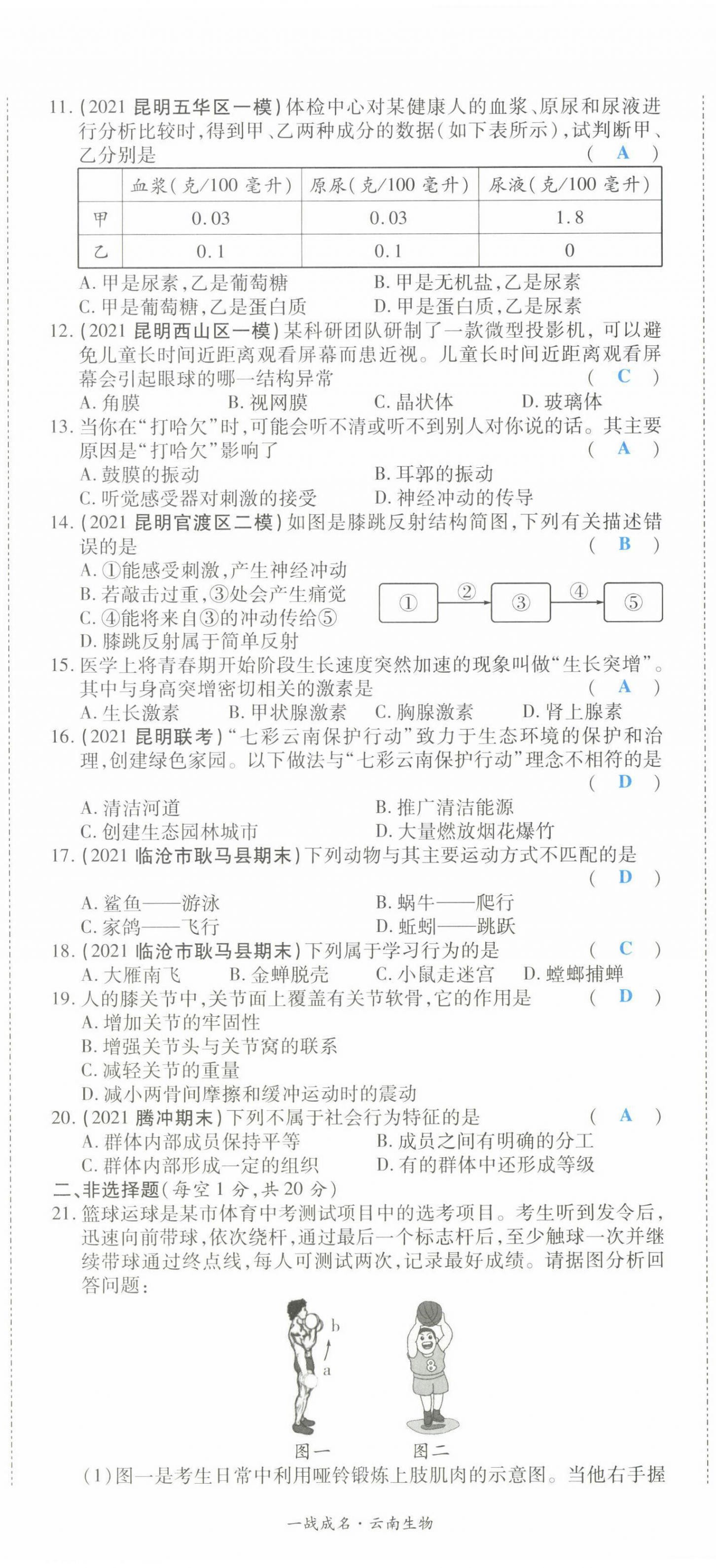 2022年一战成名考前新方案生物云南专版 第17页