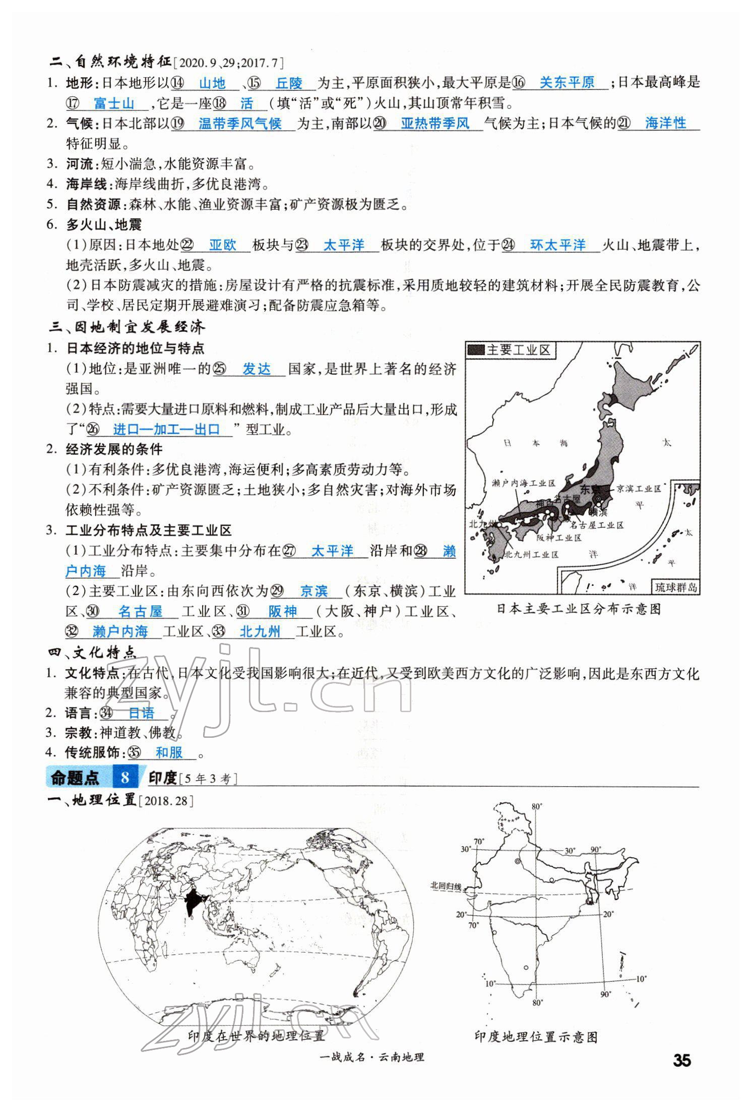 2022年一战成名考前新方案地理云南专版 第35页