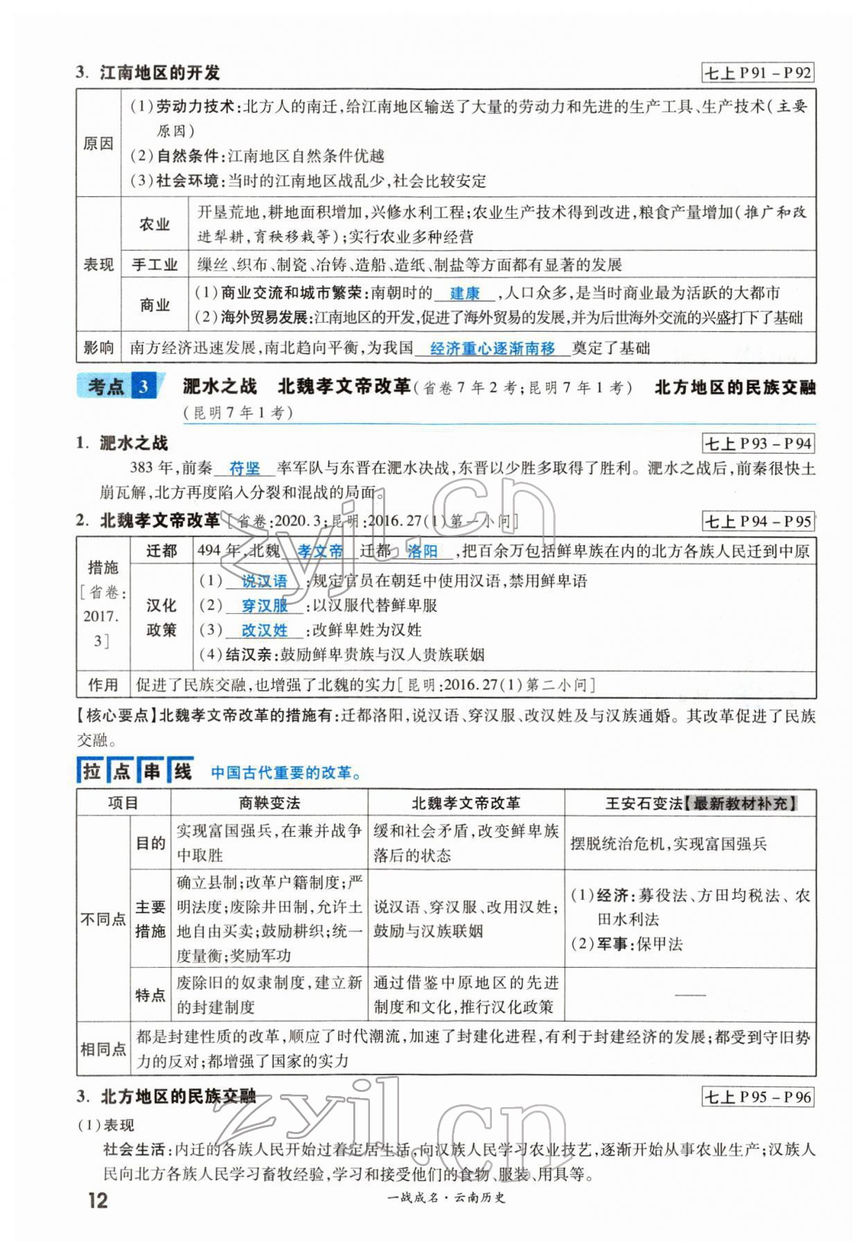 2022年一戰(zhàn)成名考前新方案歷史云南專版 第12頁