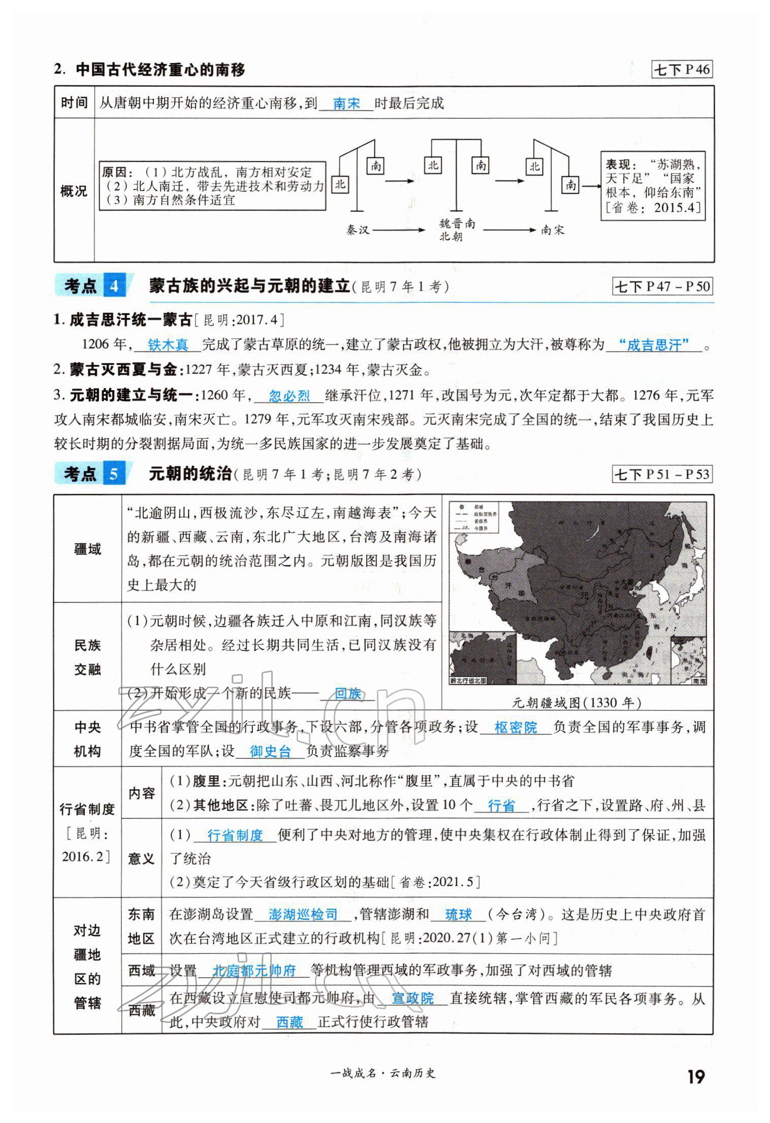 2022年一戰(zhàn)成名考前新方案歷史云南專版 第19頁