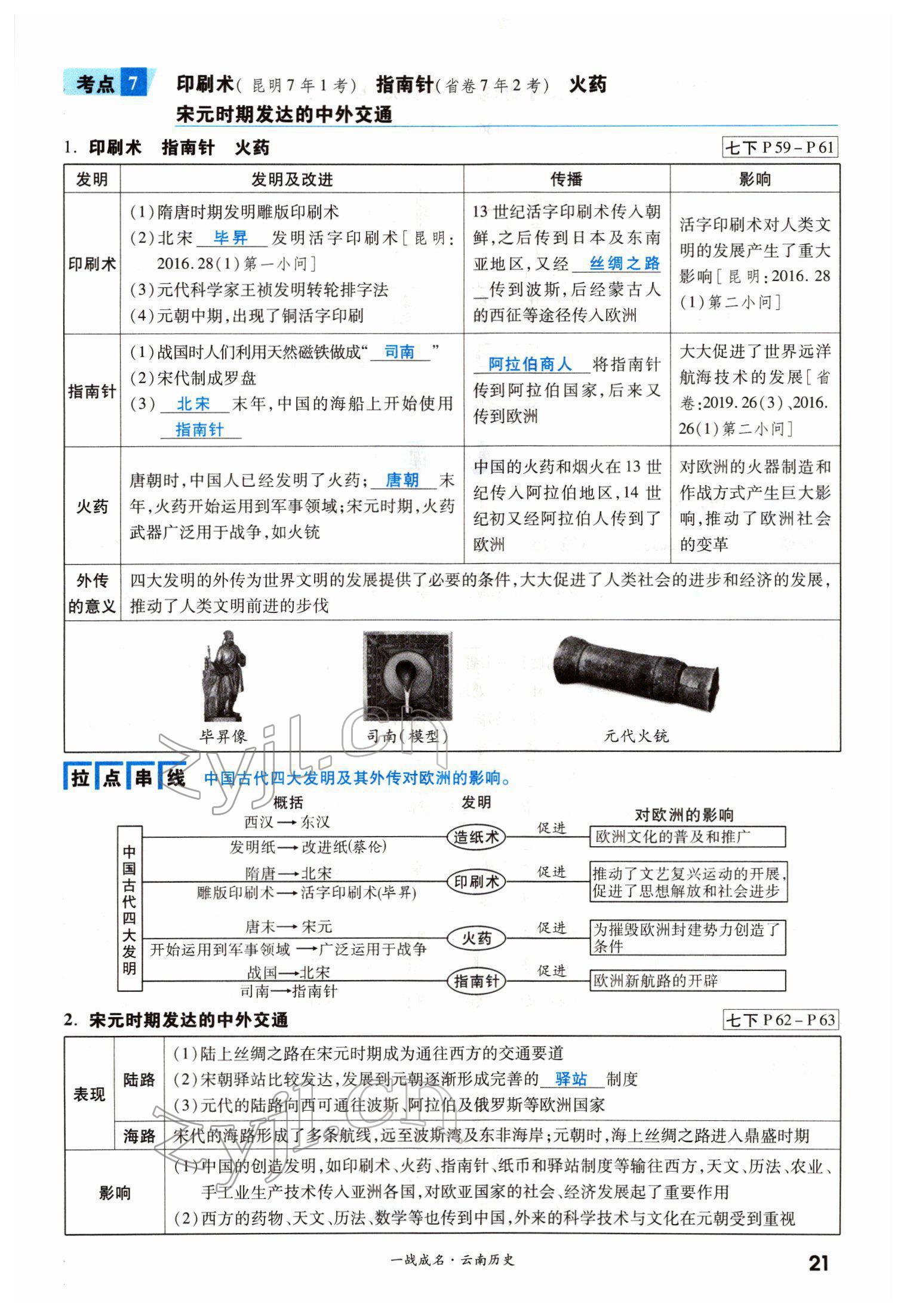 2022年一戰(zhàn)成名考前新方案歷史云南專版 第21頁