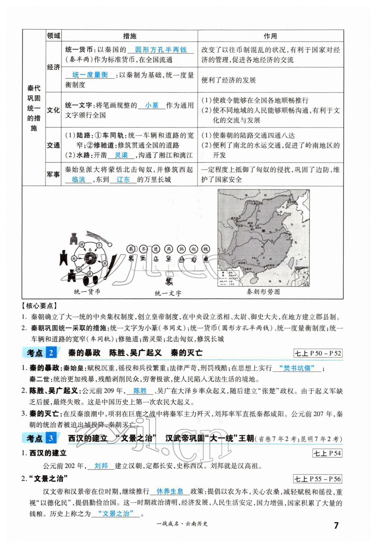 2022年一戰(zhàn)成名考前新方案歷史云南專版 第7頁