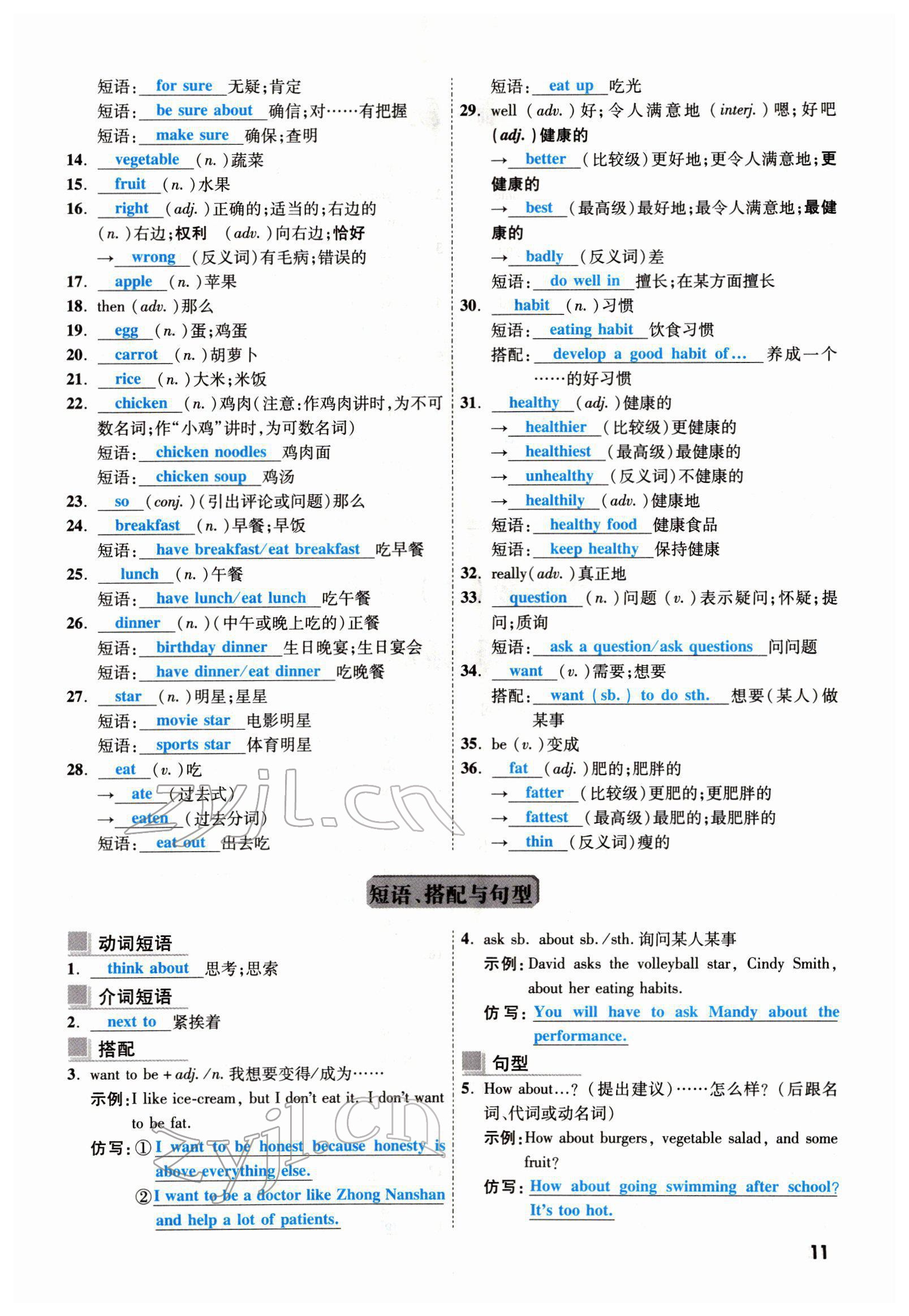 2022年一战成名考前新方案英语云南专版 参考答案第23页