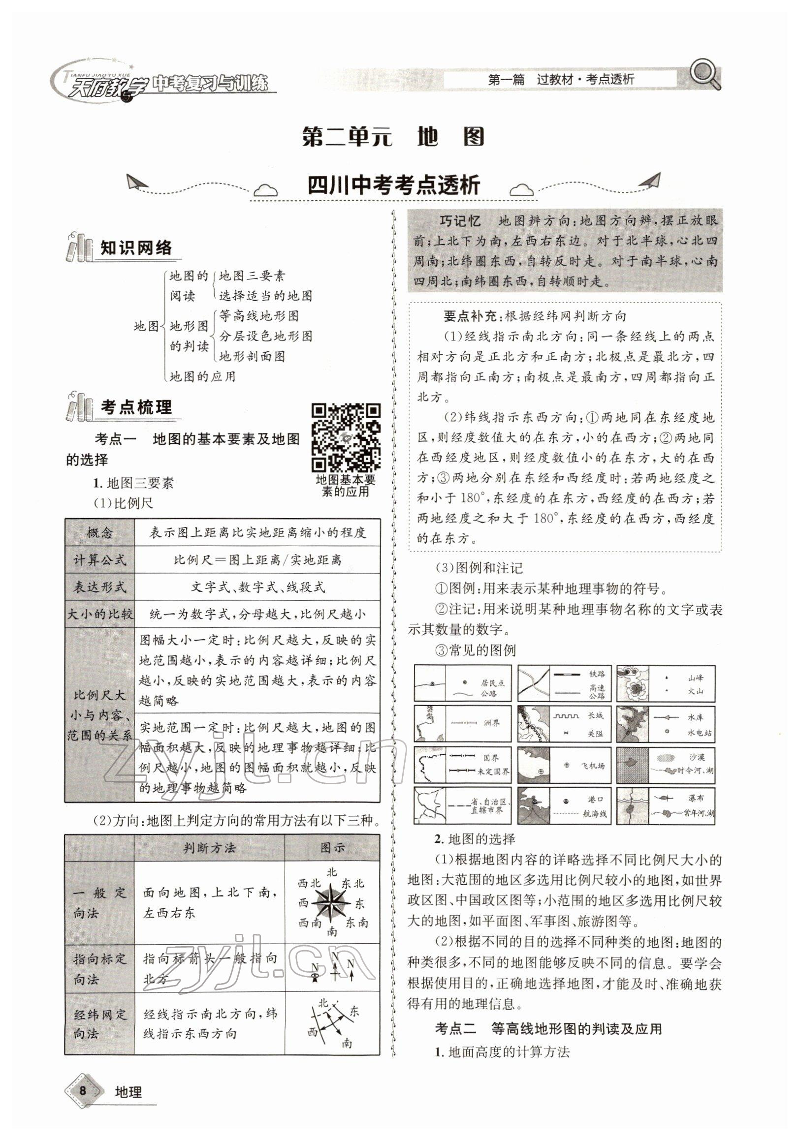 2022年天府教與學(xué)中考復(fù)習(xí)與訓(xùn)練地理達(dá)州專版 參考答案第8頁(yè)