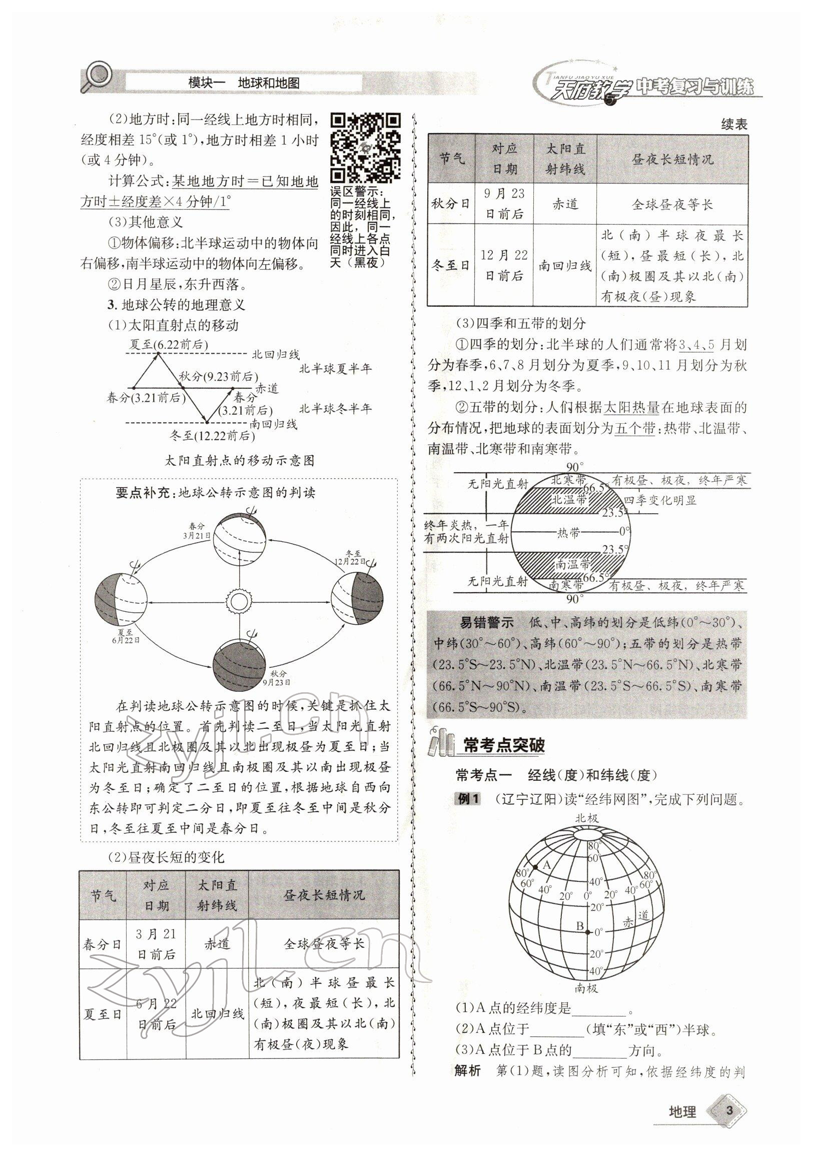 2022年天府教與學(xué)中考復(fù)習(xí)與訓(xùn)練地理達(dá)州專(zhuān)版 參考答案第3頁(yè)