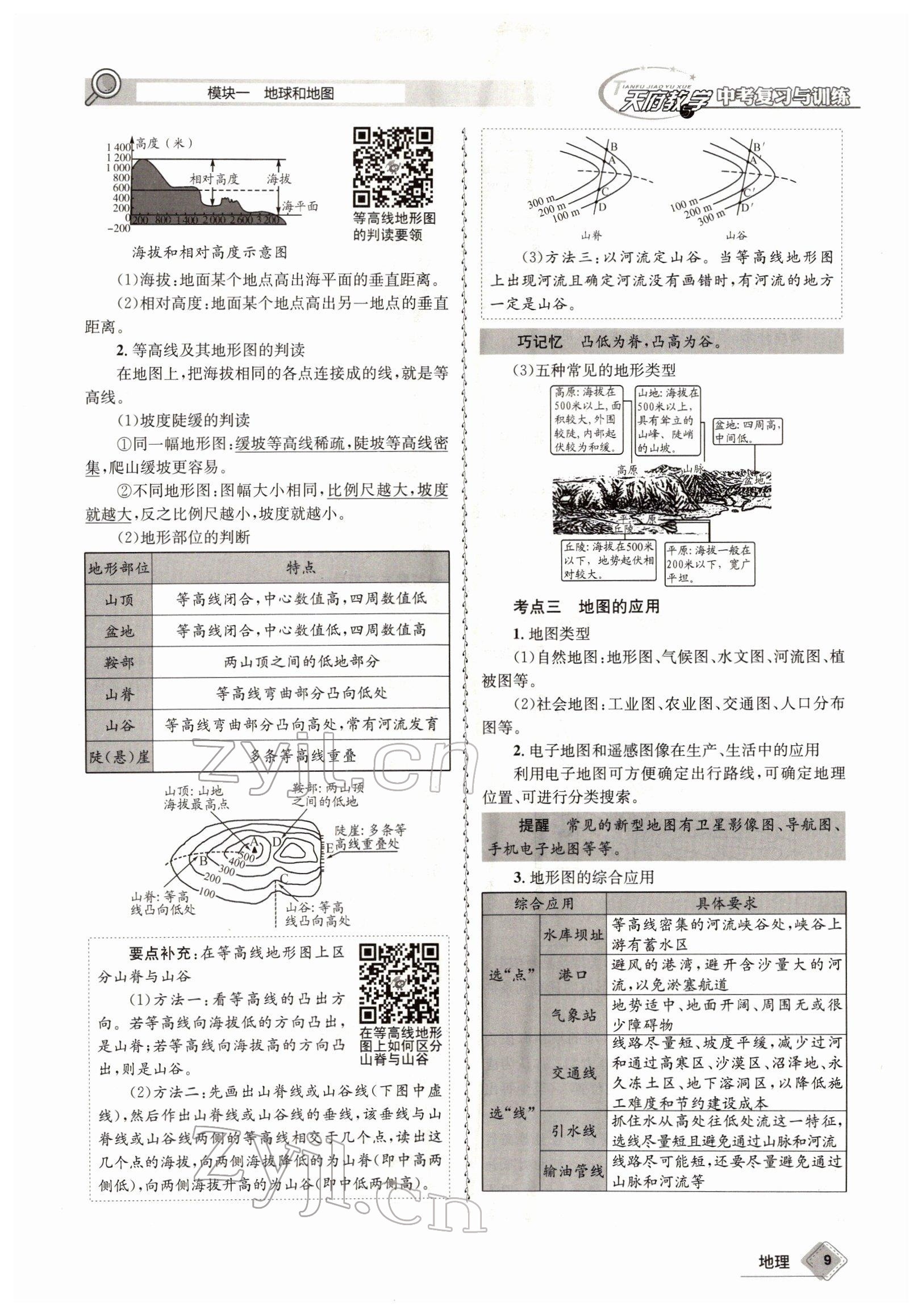 2022年天府教與學(xué)中考復(fù)習(xí)與訓(xùn)練地理達(dá)州專版 參考答案第9頁