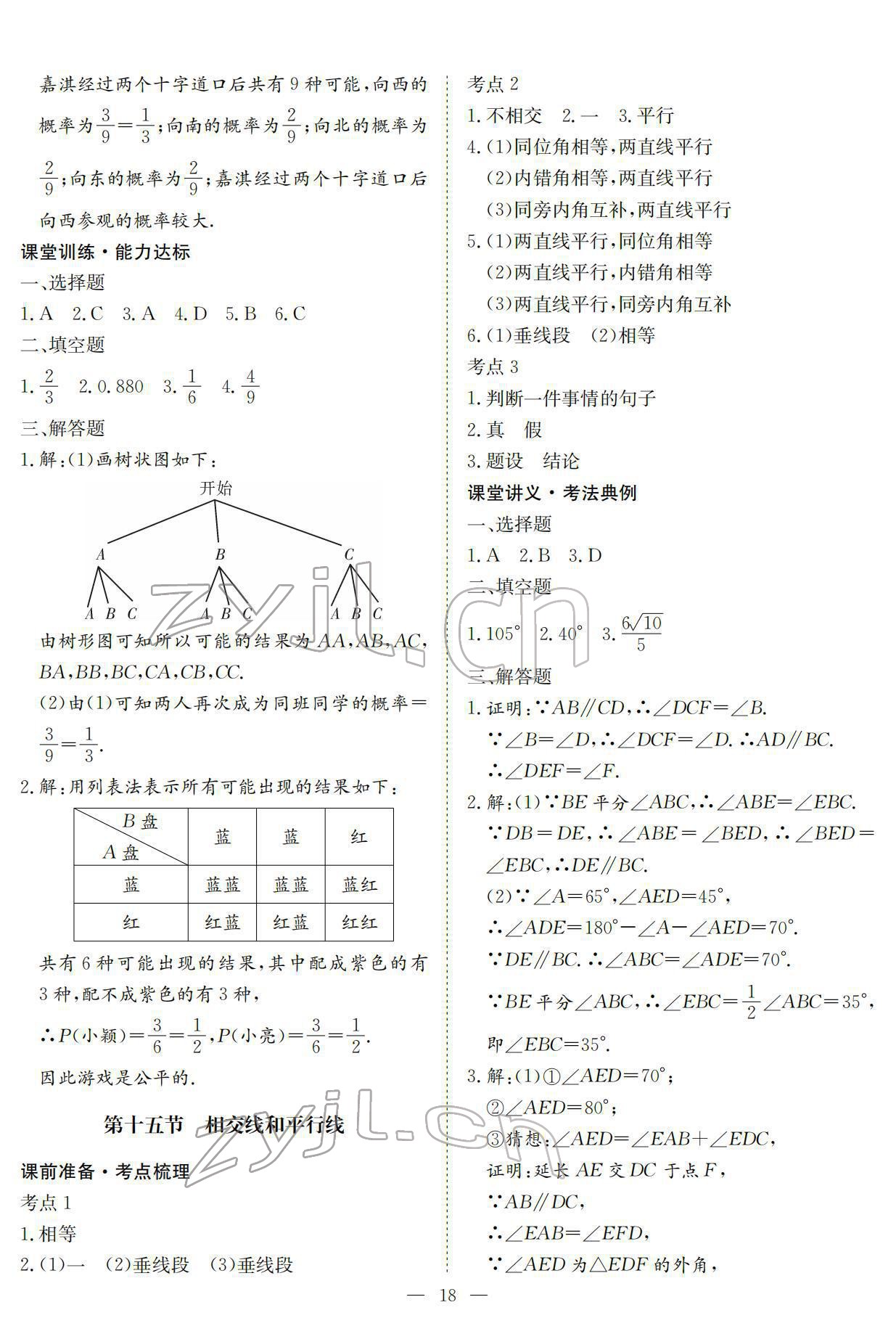 2022年中考復(fù)習(xí)指南數(shù)學(xué)人教版黃石專版長江少年兒童出版社 第18頁