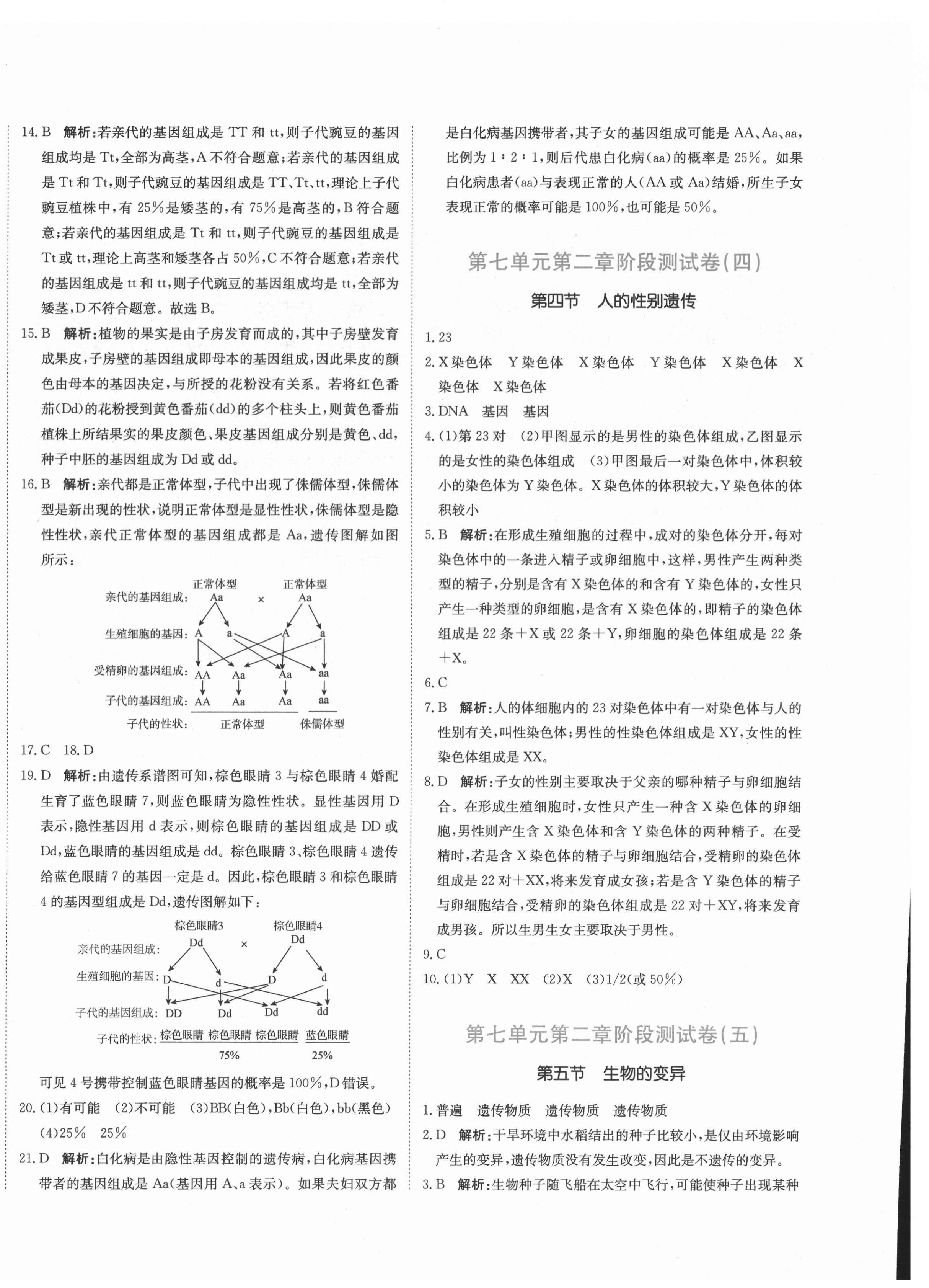 2022年提分教練八年級(jí)生物下冊(cè)人教版 第4頁