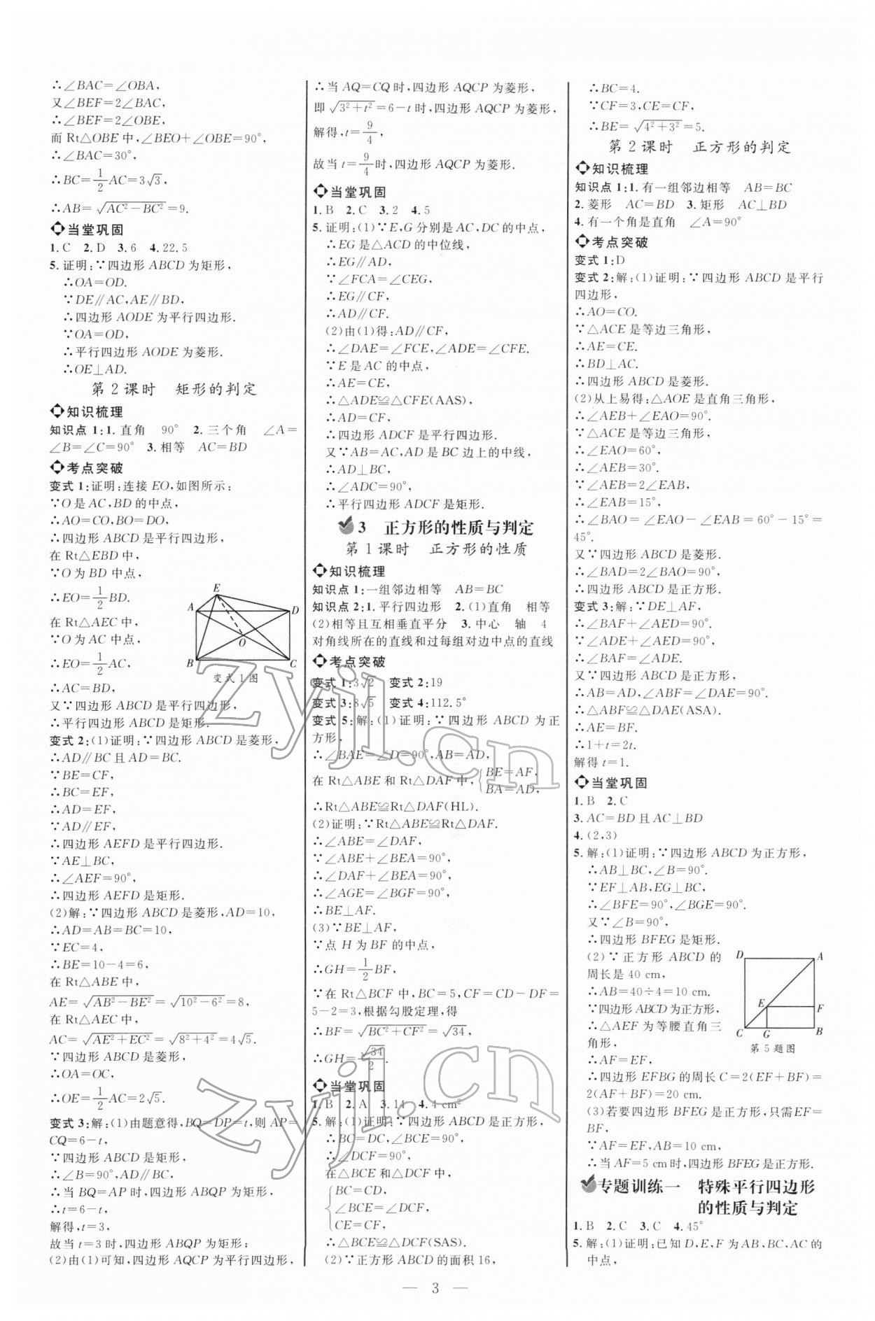 2022年细解巧练八年级数学下册鲁教版五四制 参考答案第2页