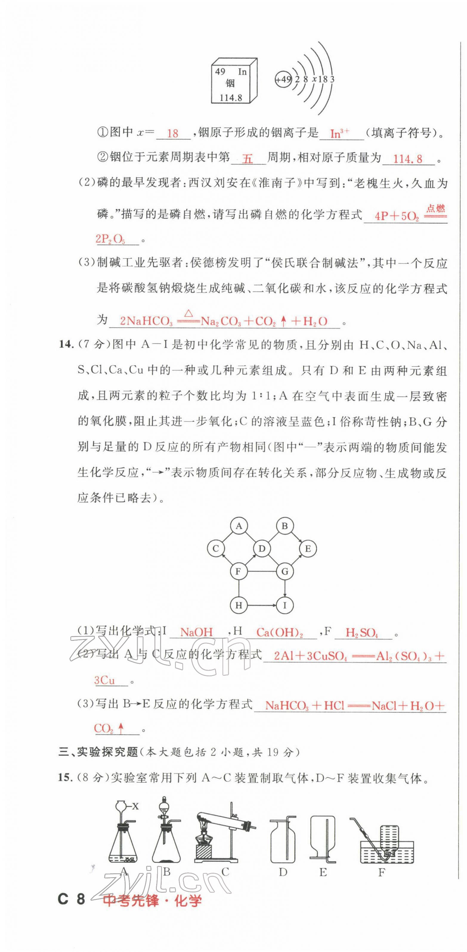 2022年中考先鋒化學甘肅專版吉林出版集團 第22頁