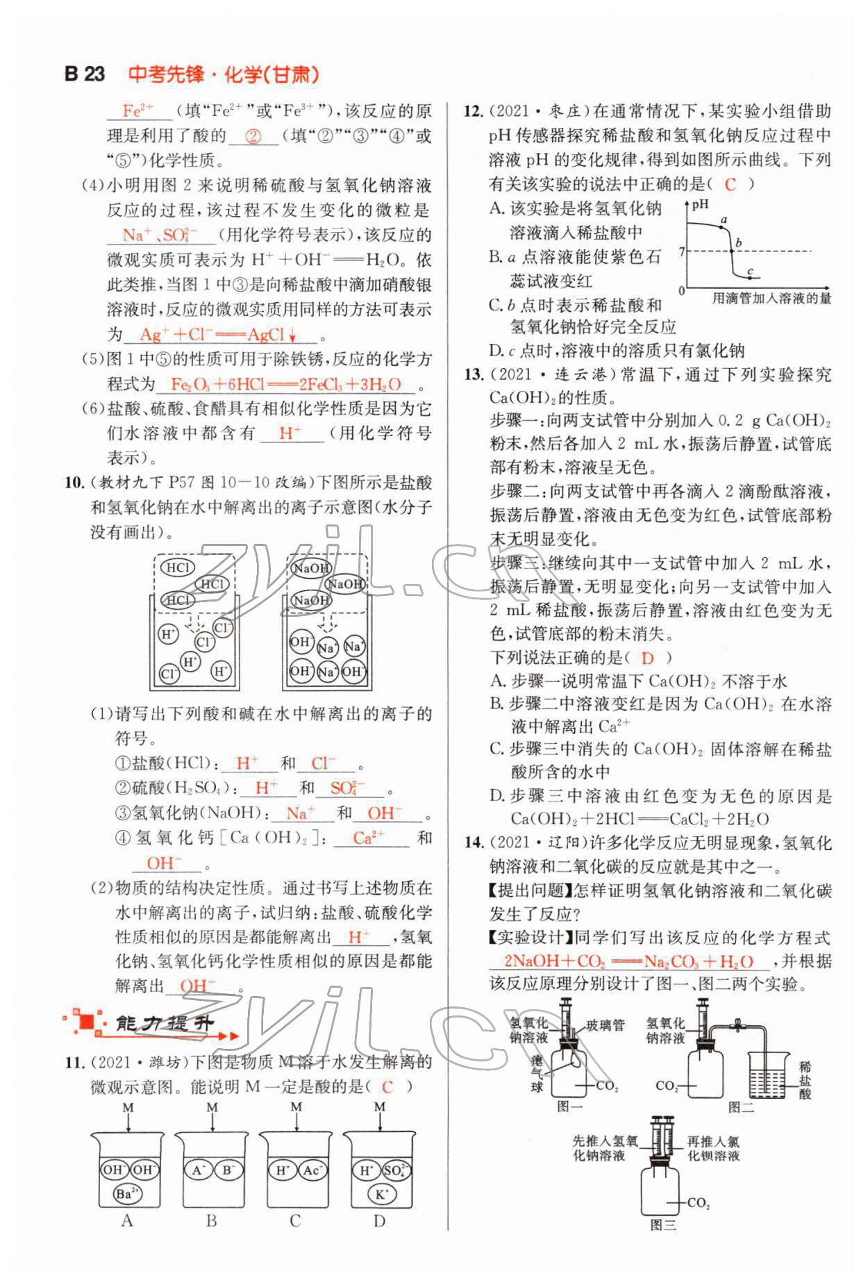 2022年中考先鋒化學甘肅專版吉林出版集團 第23頁