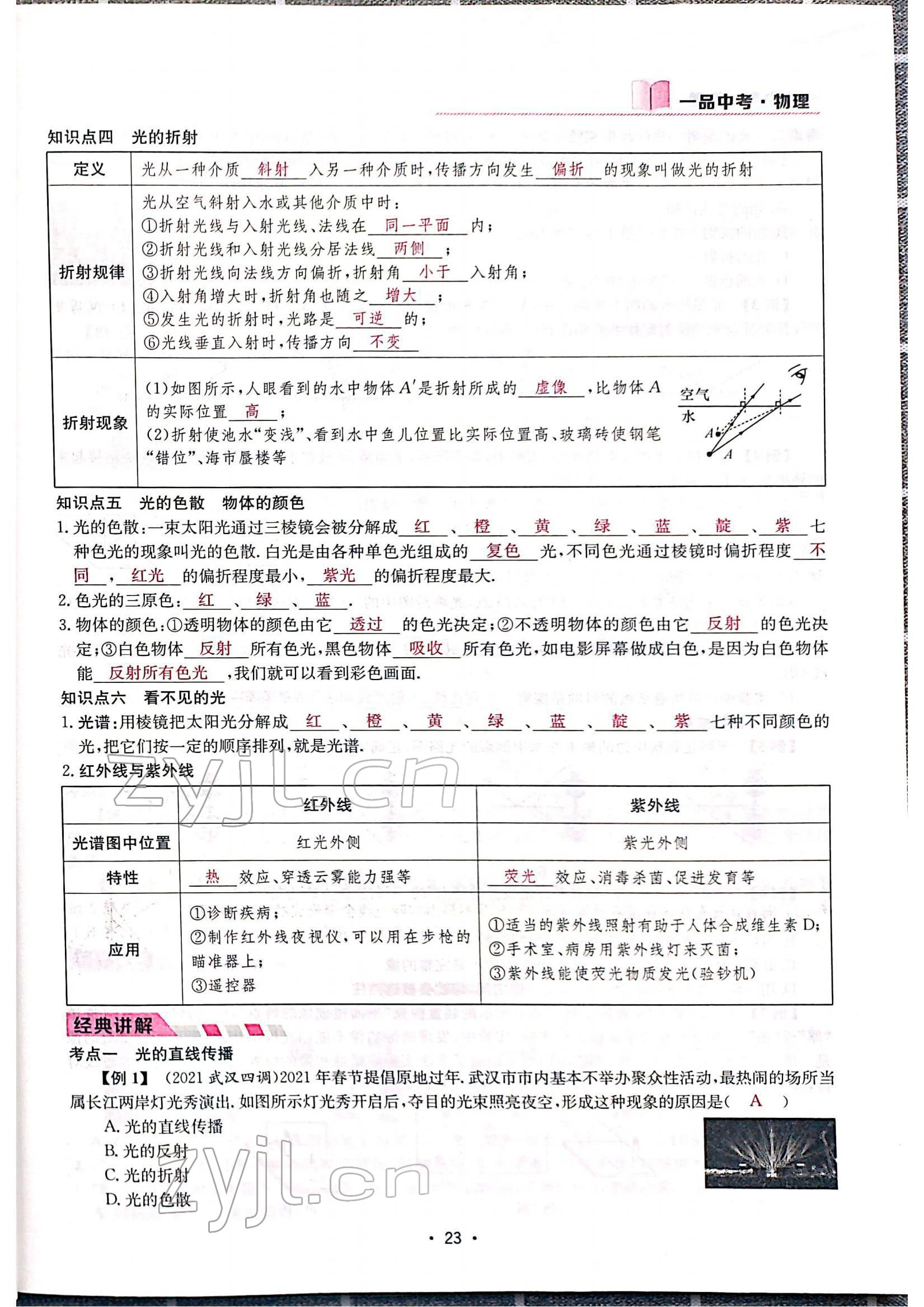 2022年一品中考物理中考 參考答案第25頁